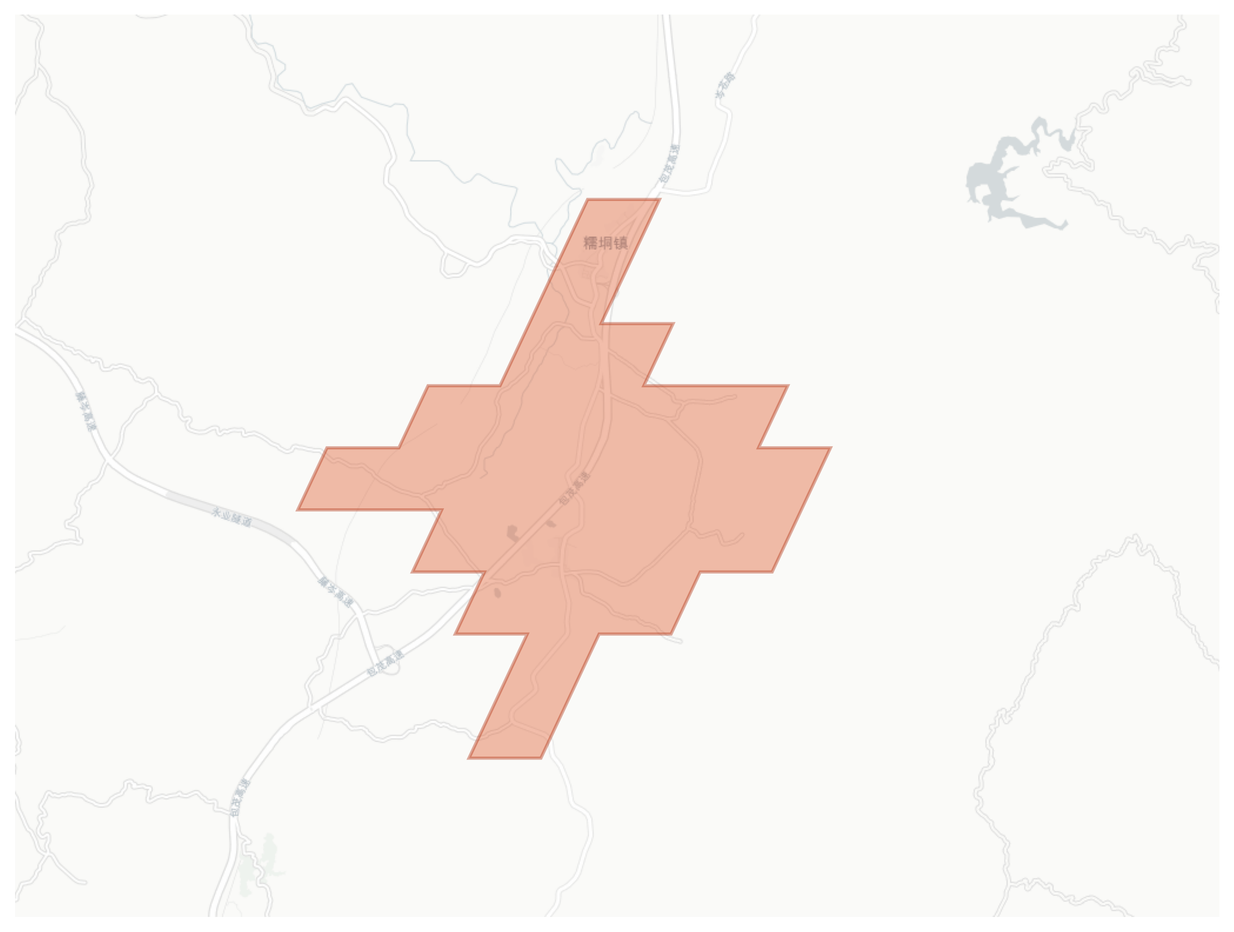 Nuodong geographic map