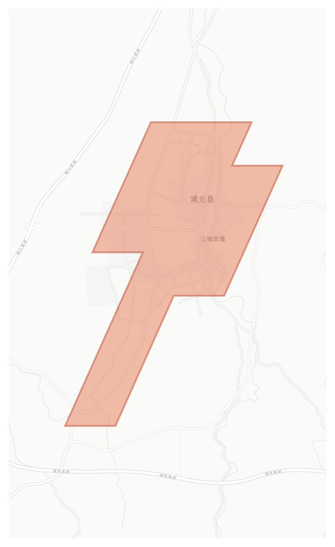 Pubei geographic map