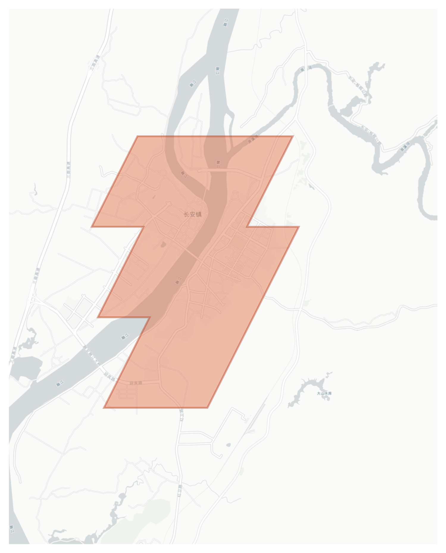 Rong'an geographic map