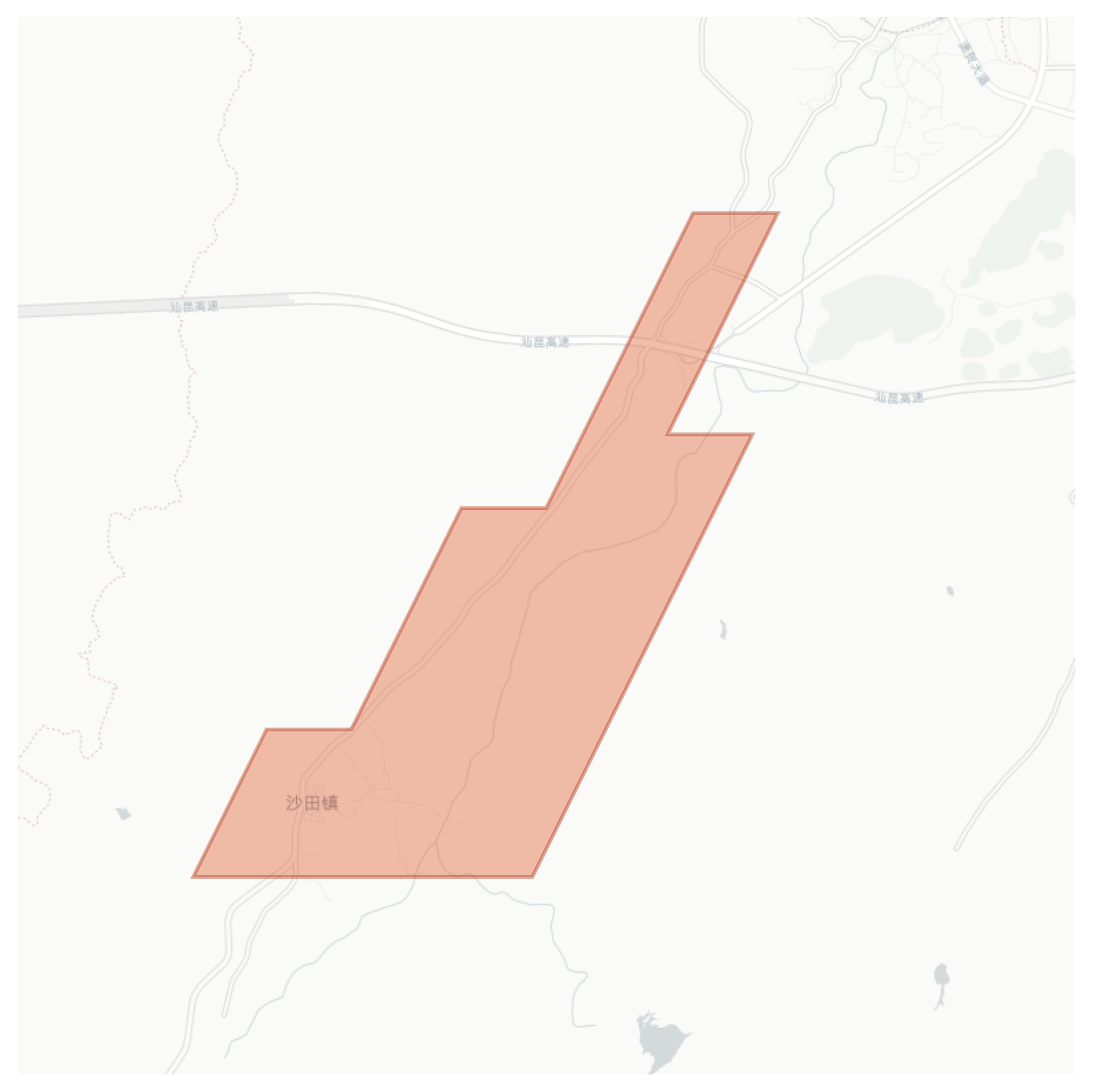 Shatian geographic map