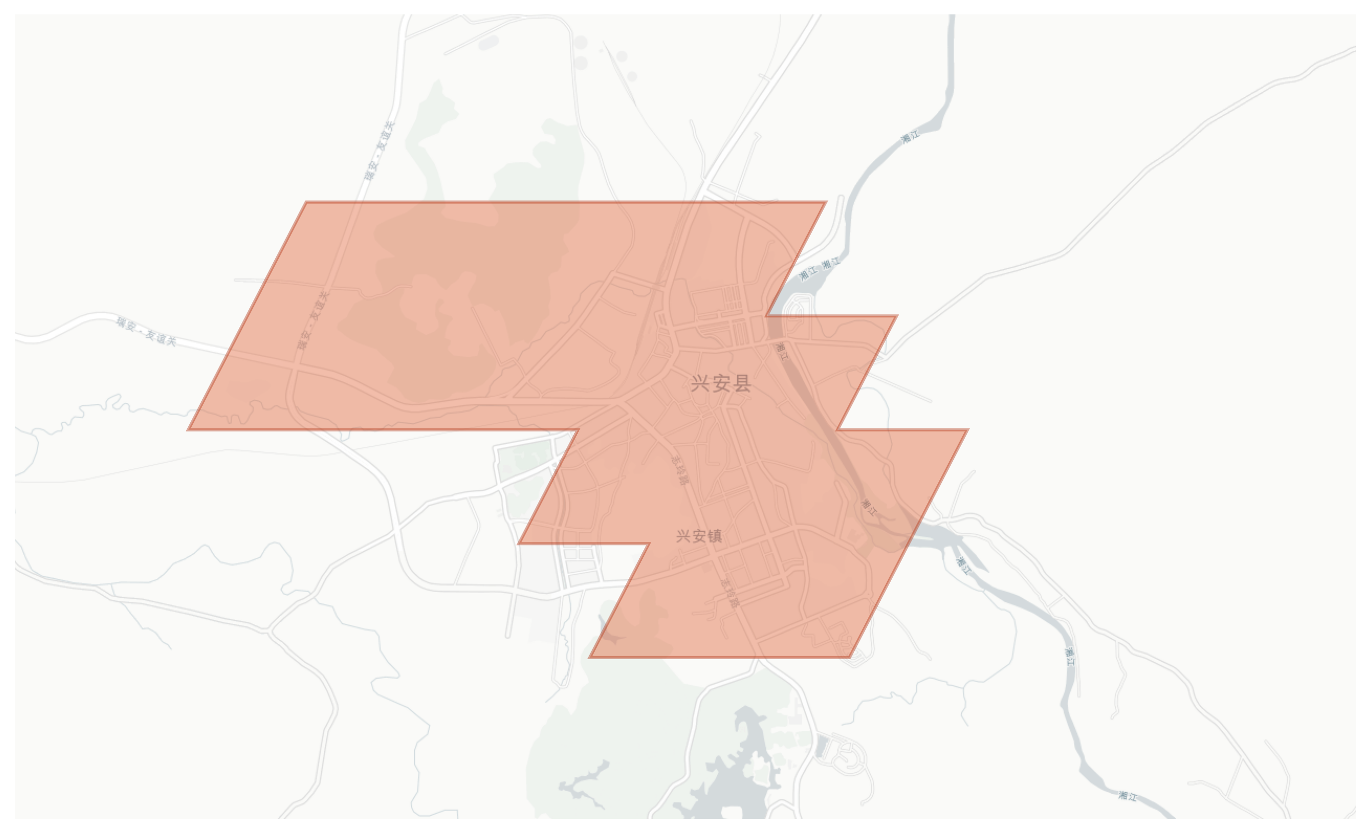 Xing'an geographic map