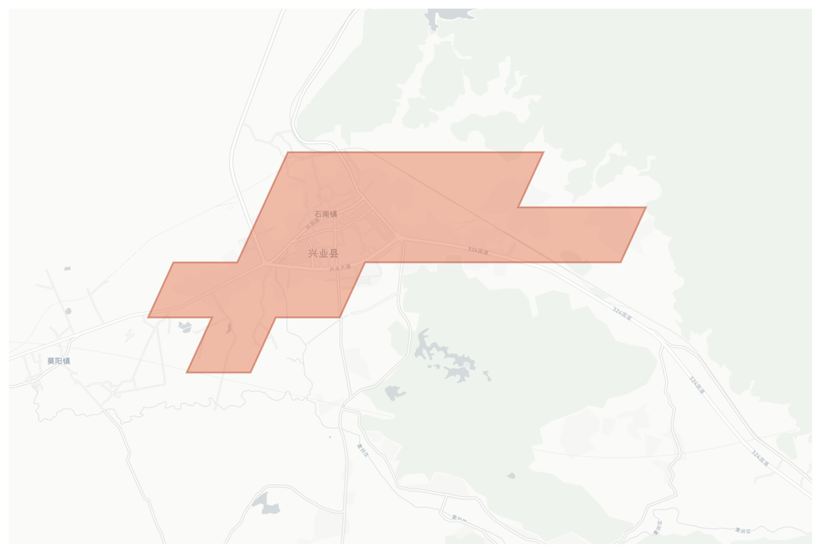 Xingye geographic map