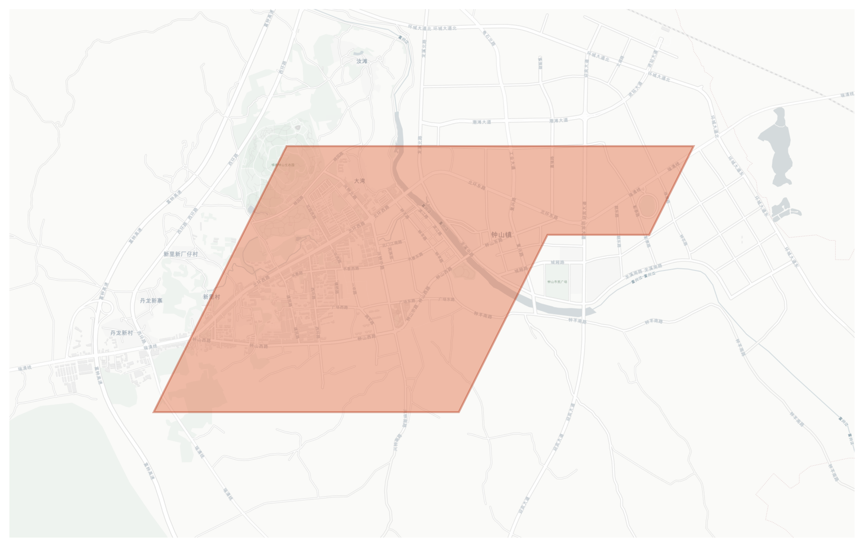 Zhongshan geographic map