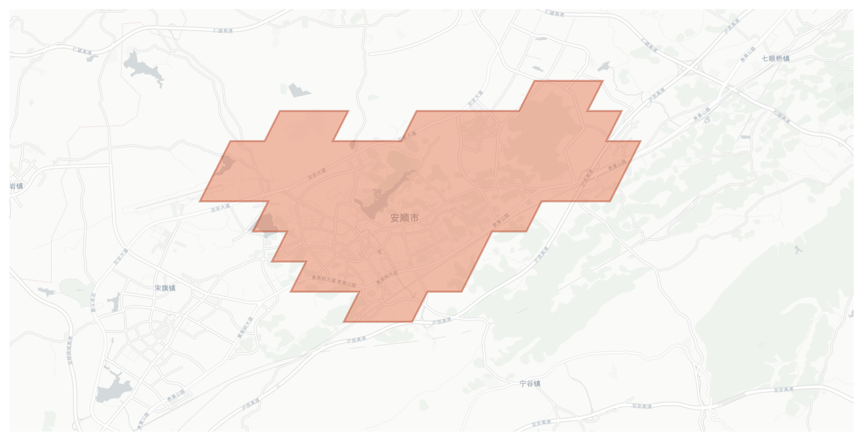 Anshun geographic map