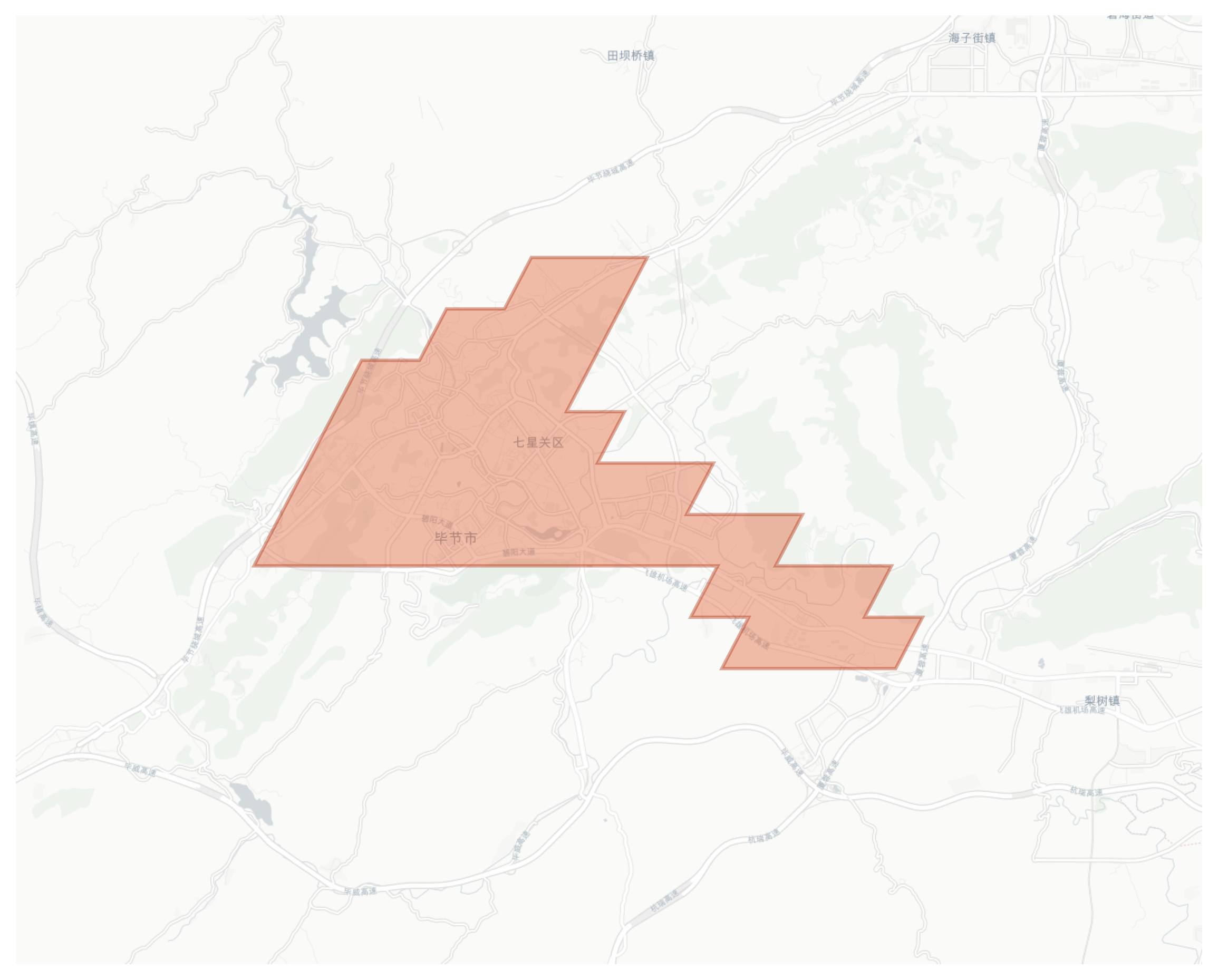 Bijie geographic map