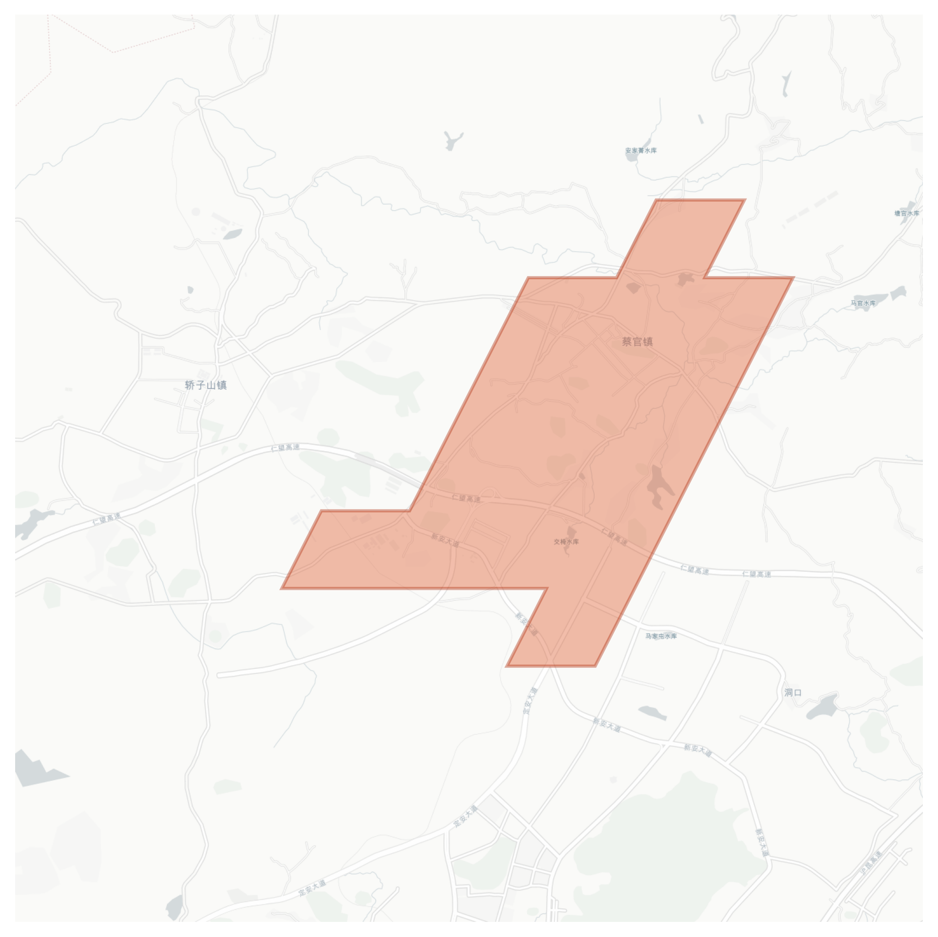 Caiguan geographic map