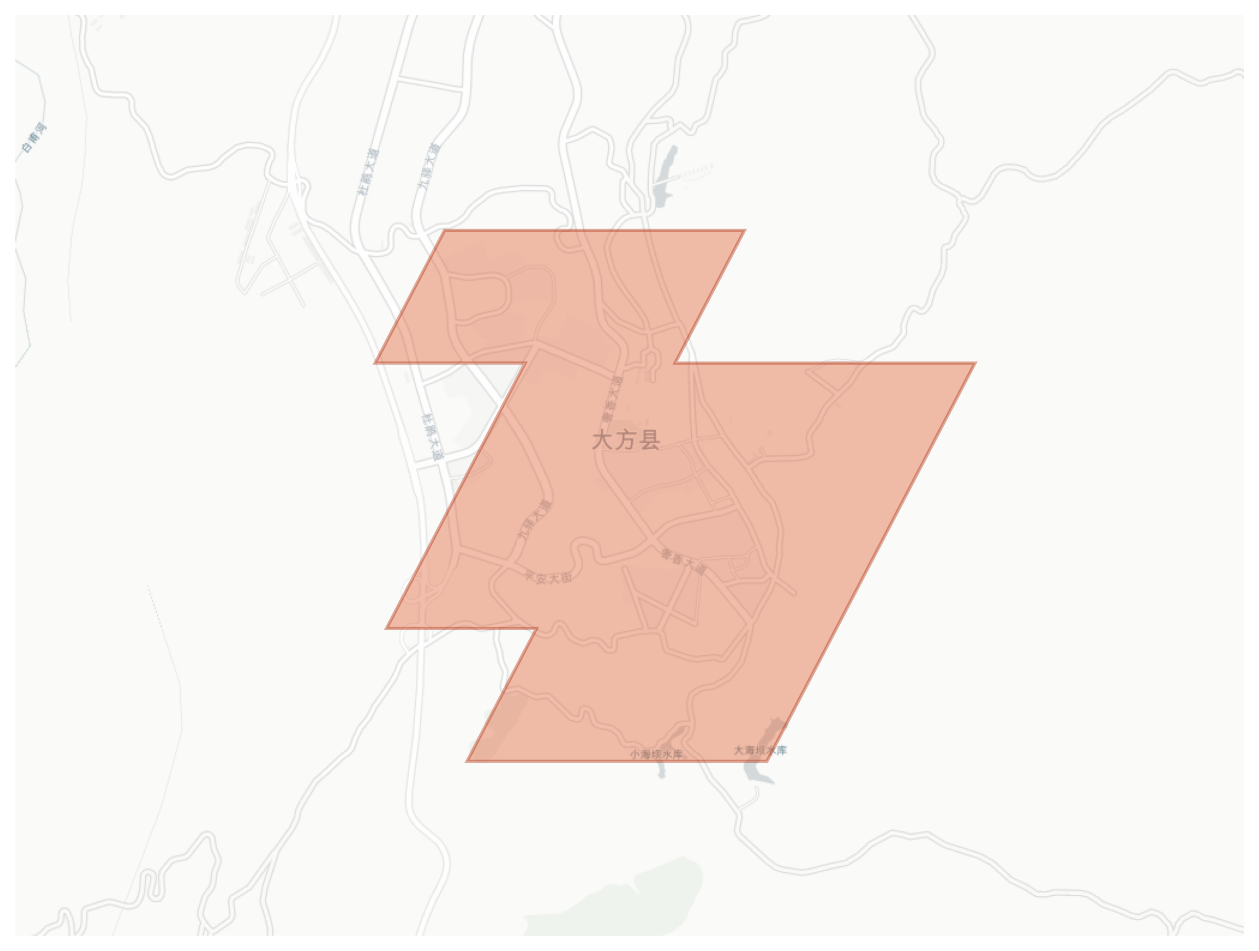 Dafang geographic map
