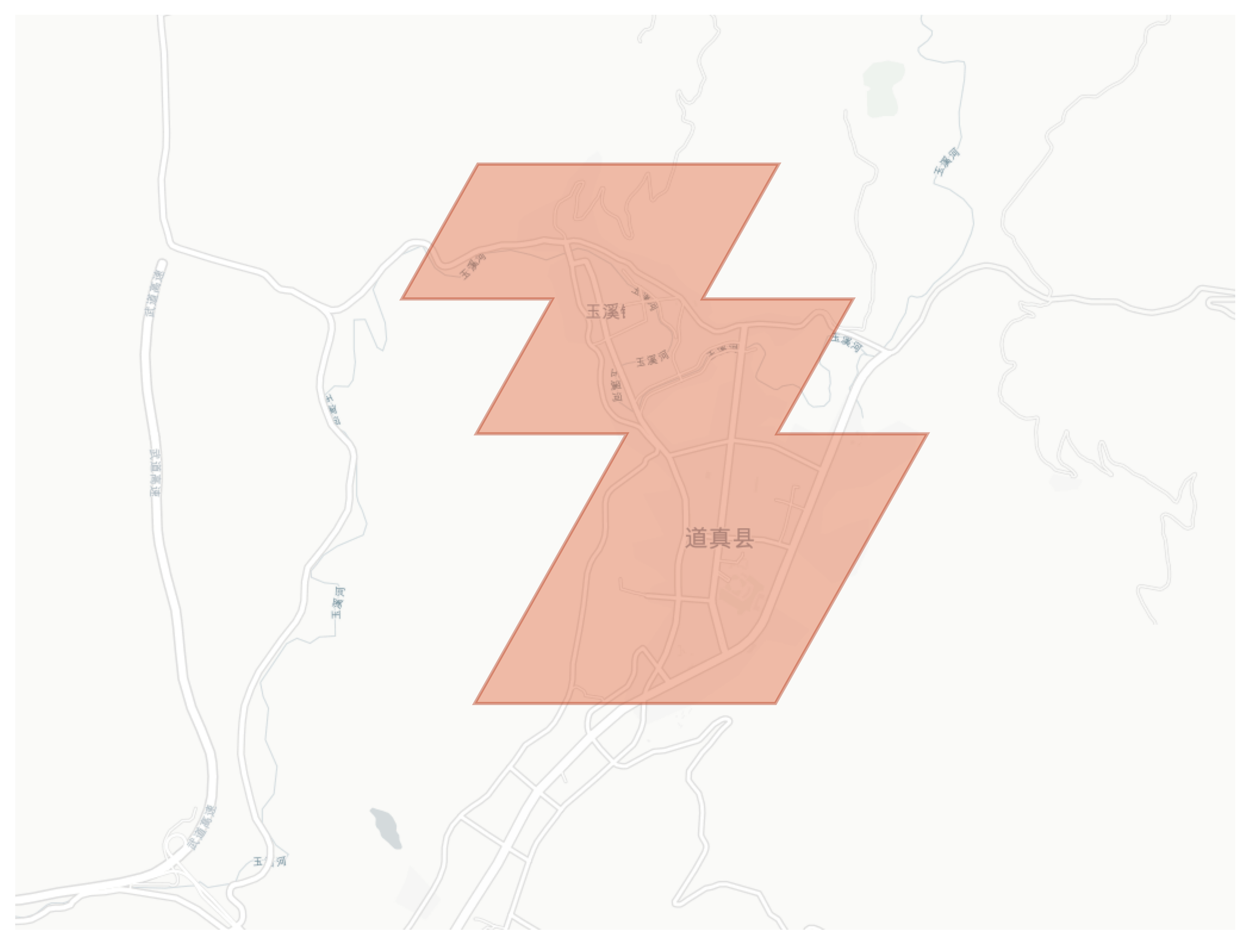 Daozhen geographic map