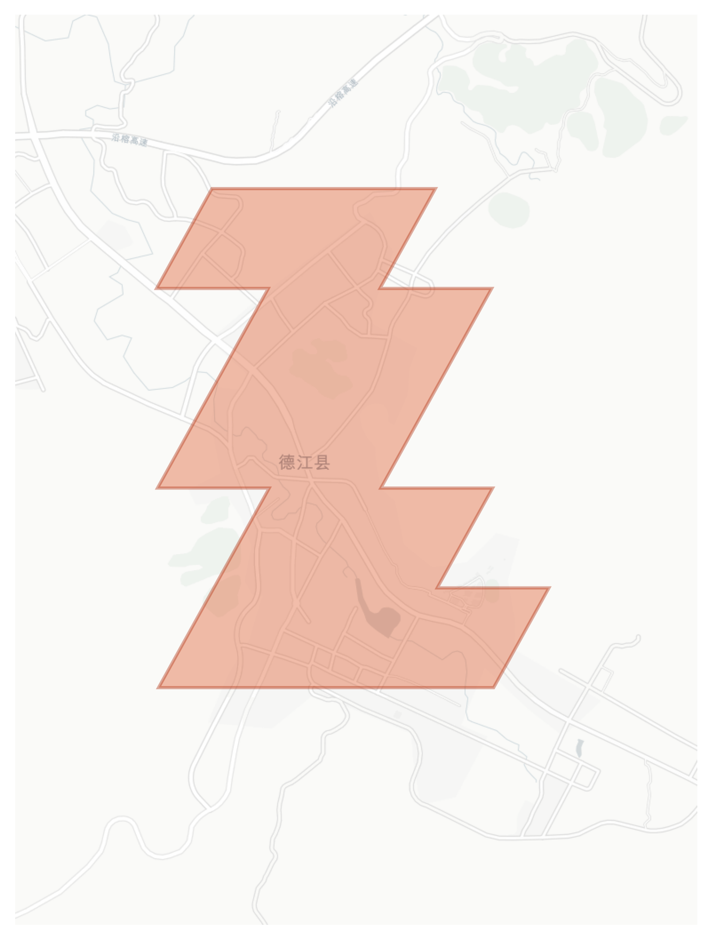 Dejiang geographic map
