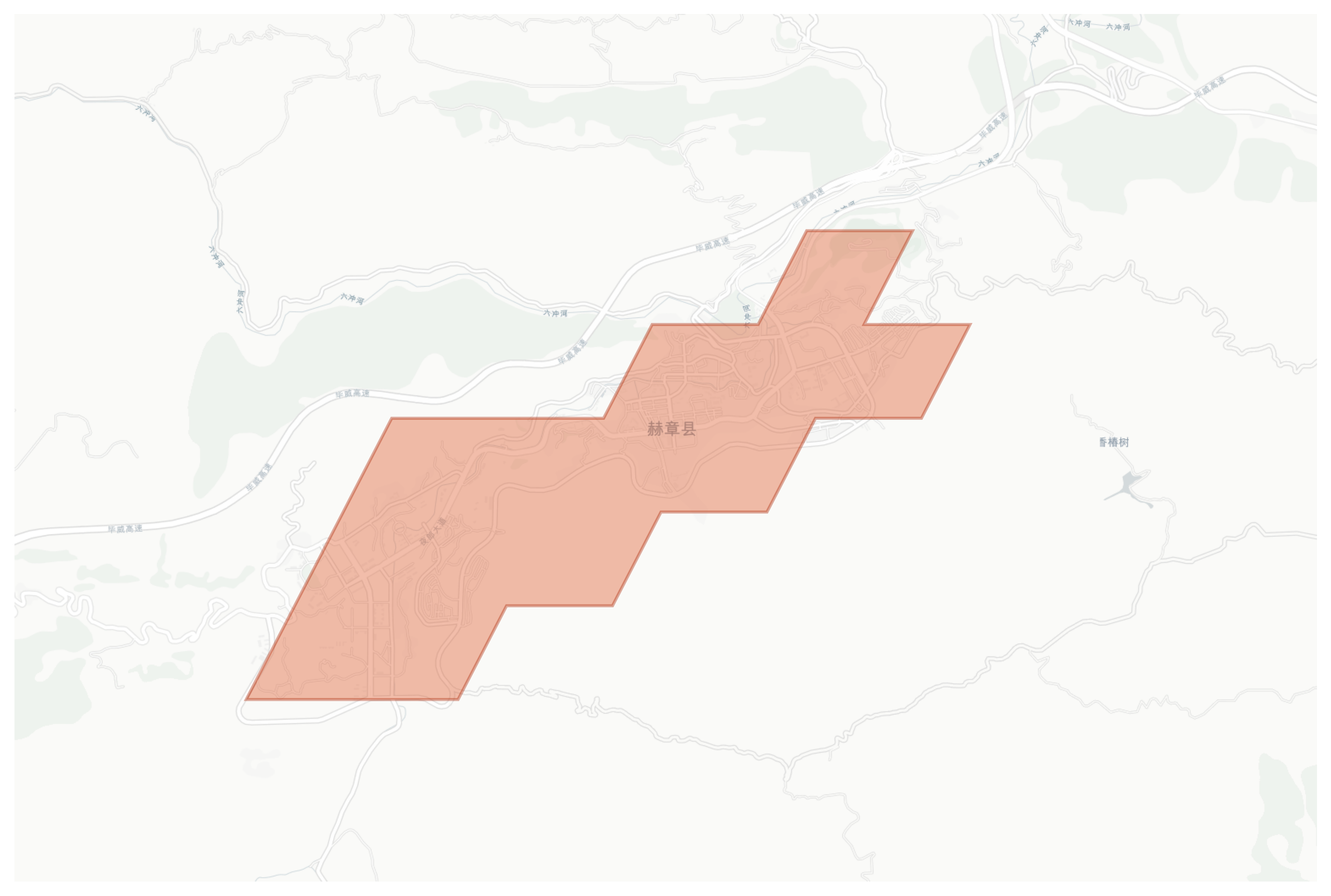 Hezhang geographic map