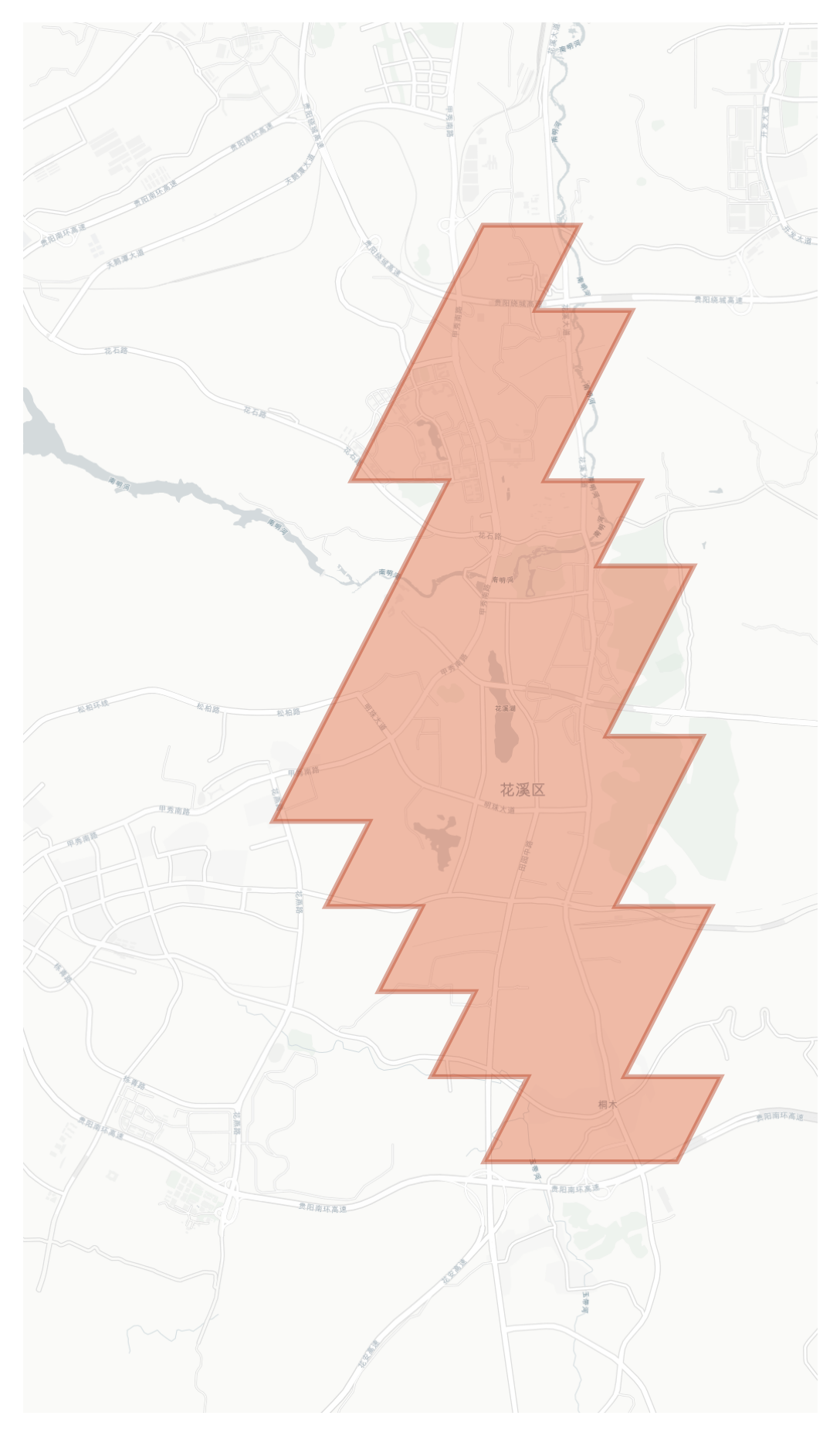 Huaxi geographic map