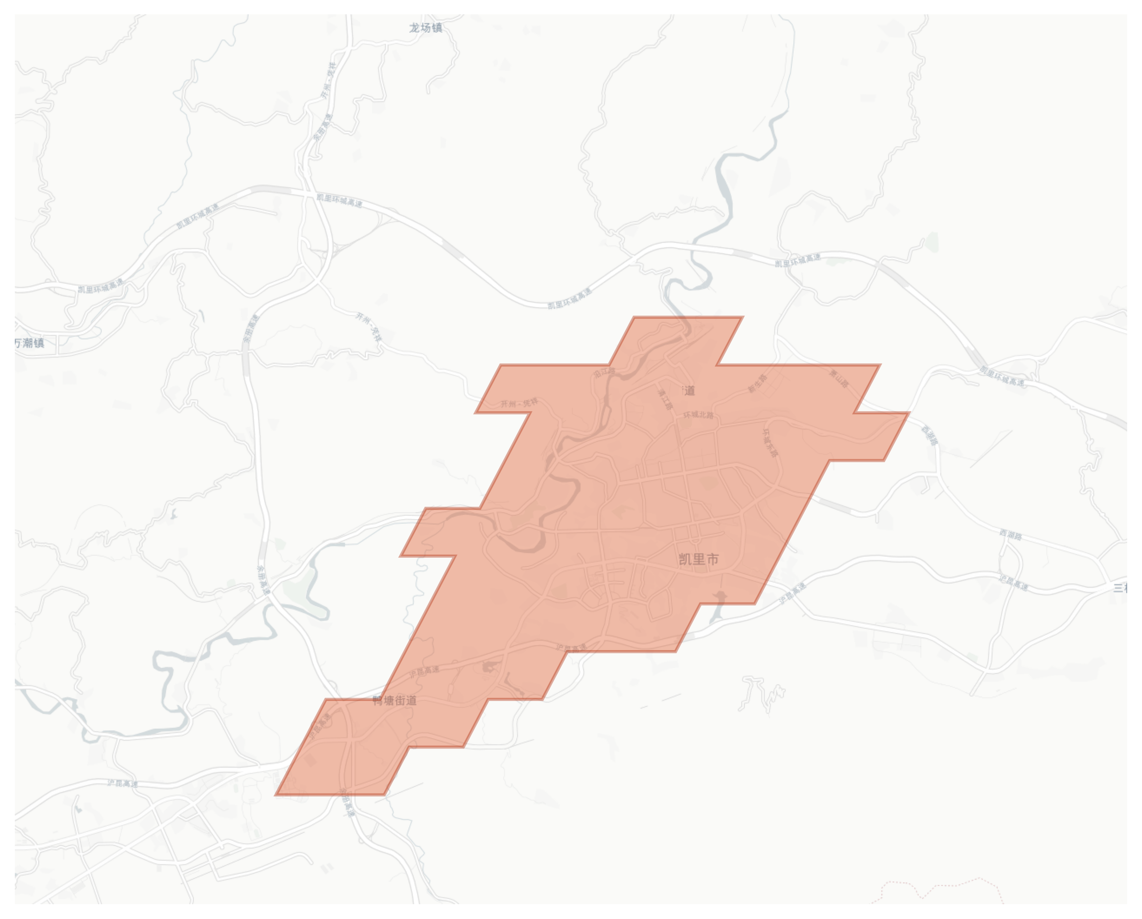 Kaili geographic map