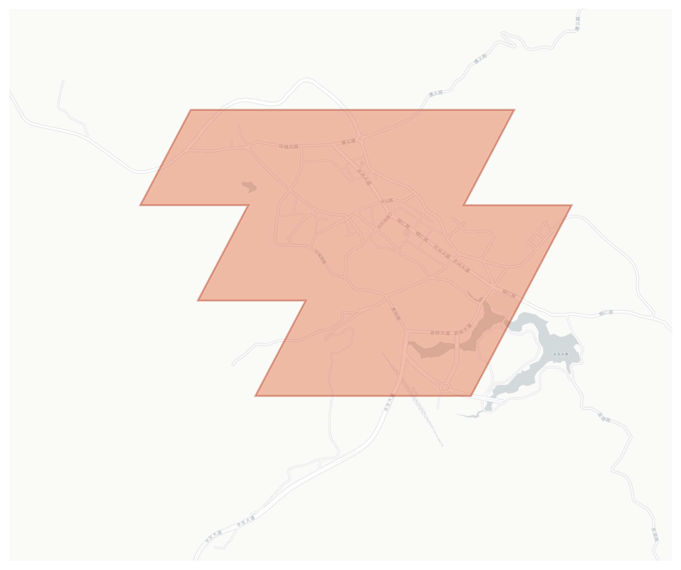 Kaiyang geographic map