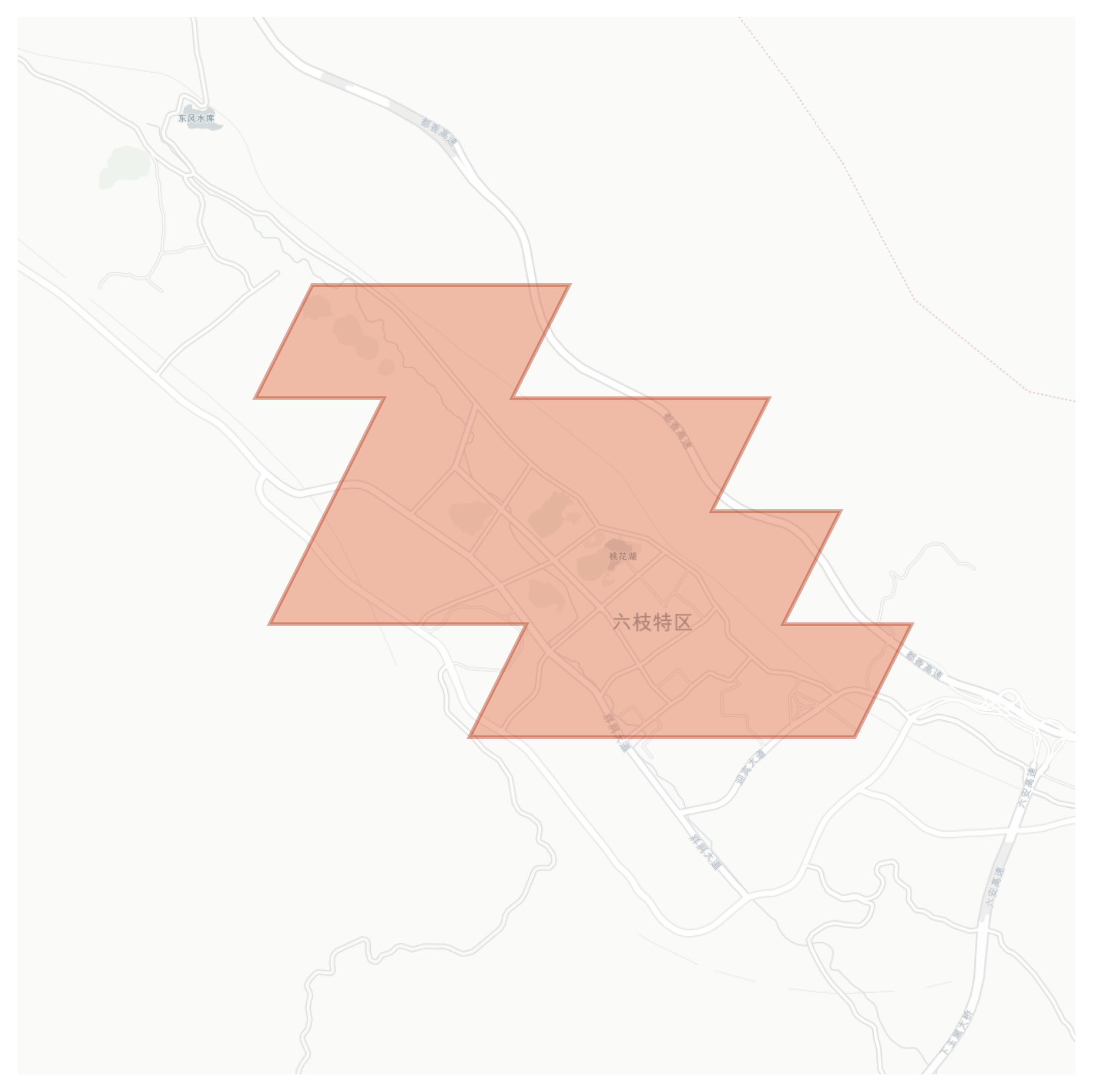 Liuzhi geographic map