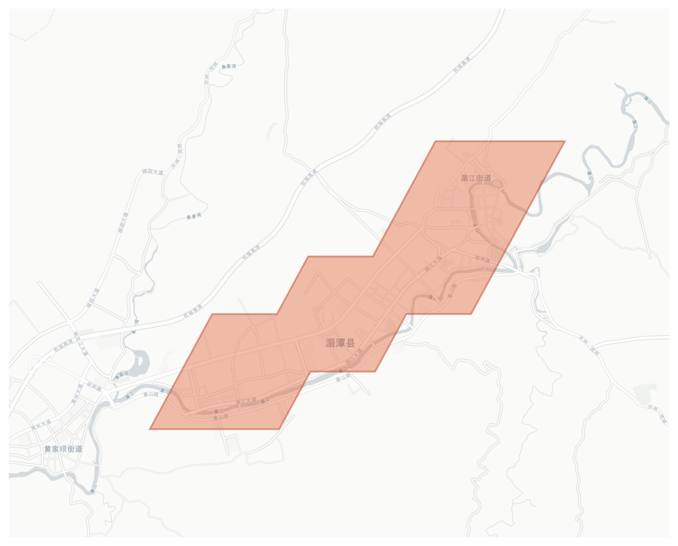 Meitan geographic map