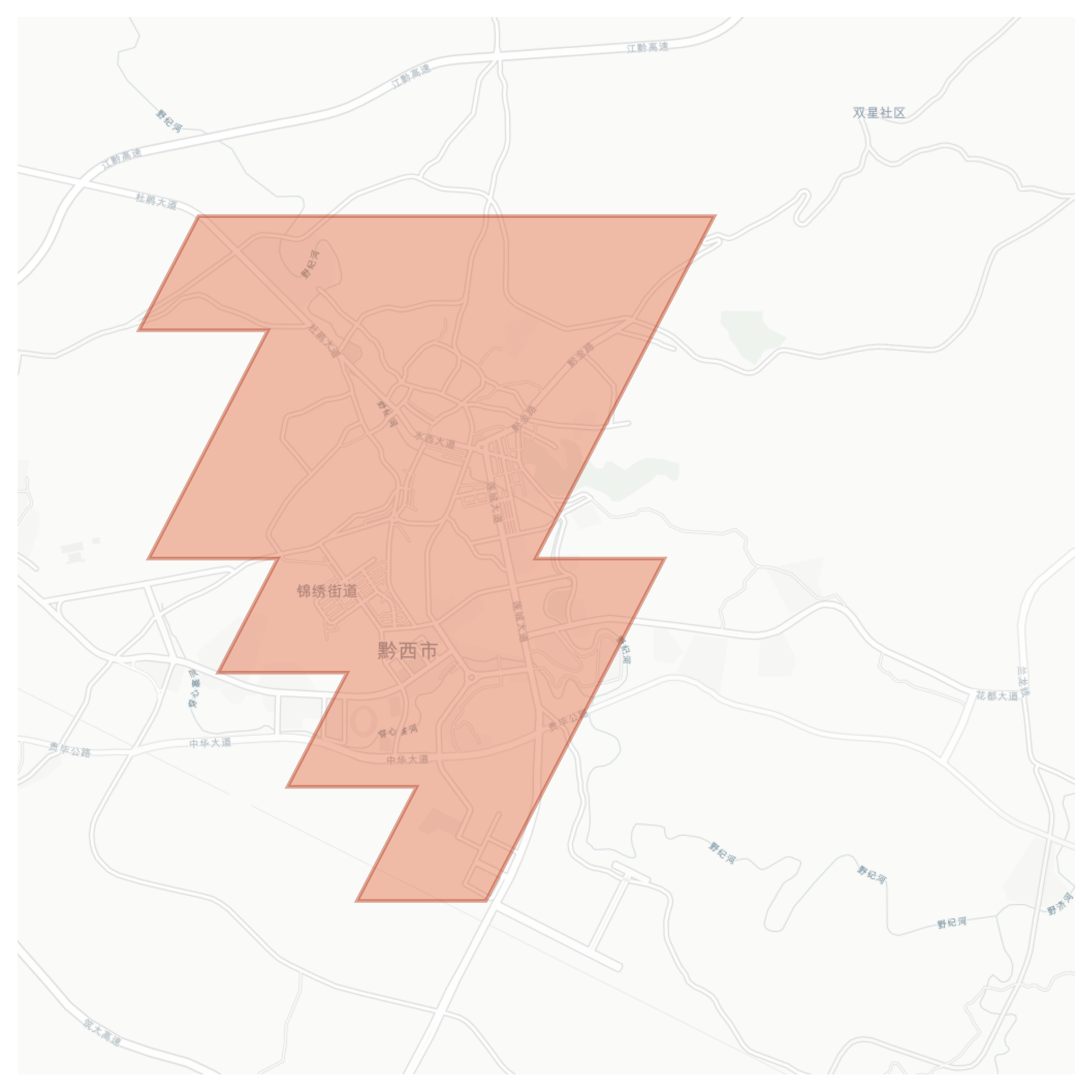 Qianxi geographic map