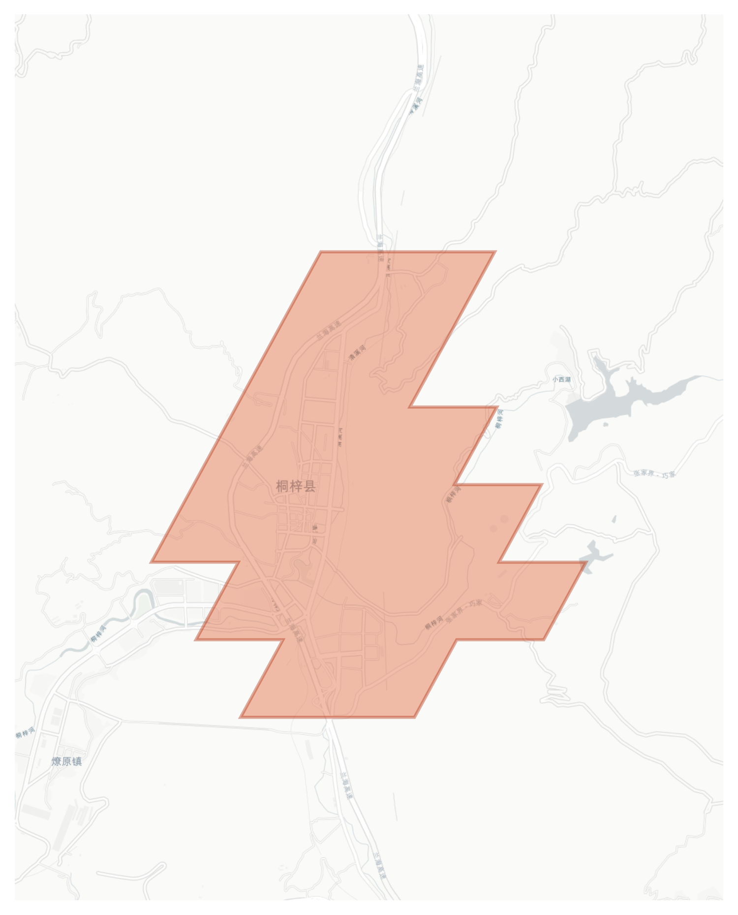 Tongzi geographic map
