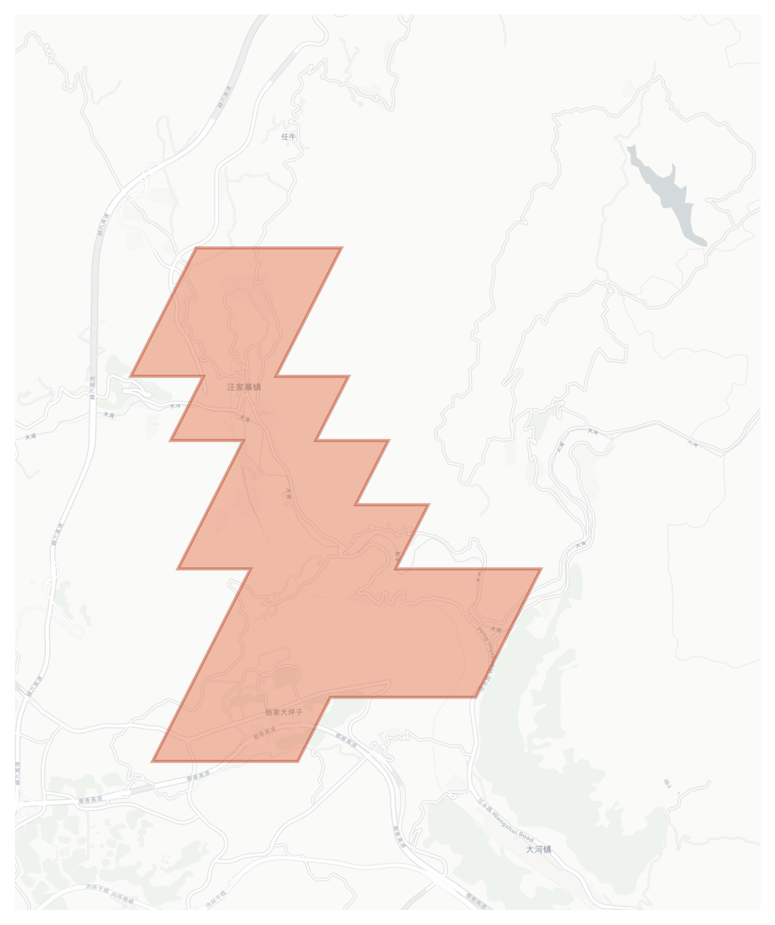 Wangjiazhai geographic map