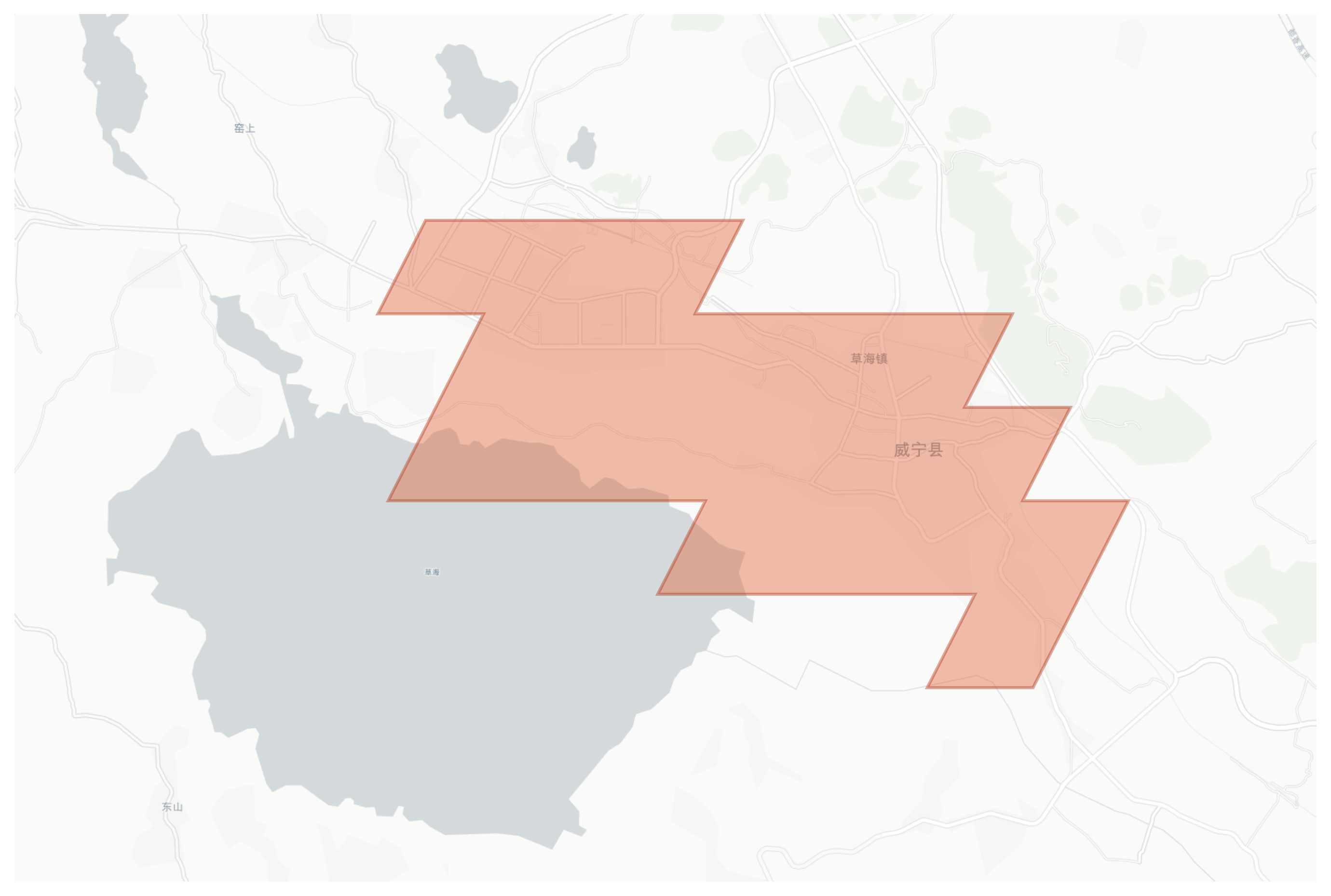 Weining geographic map