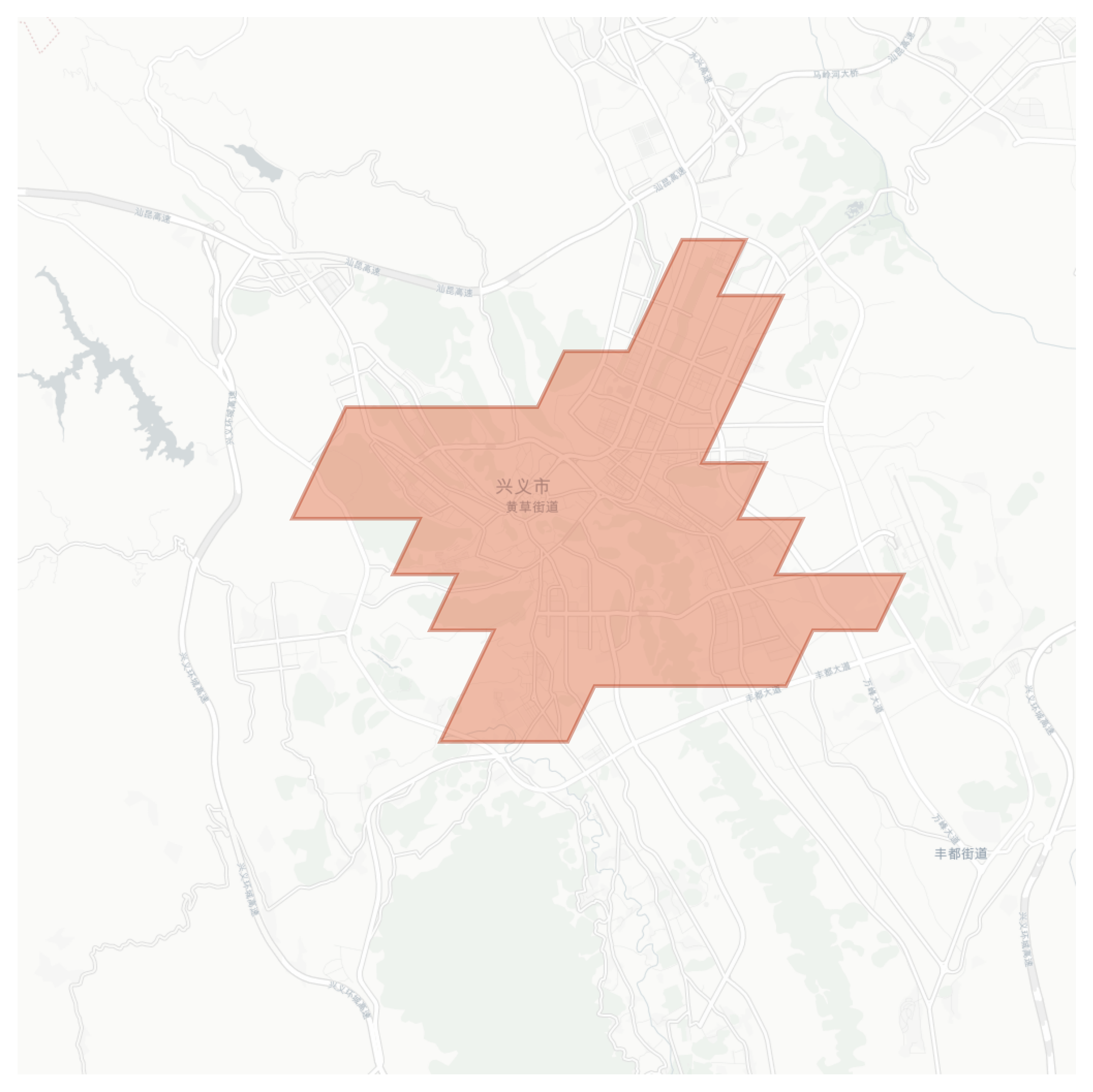 Xingyi geographic map