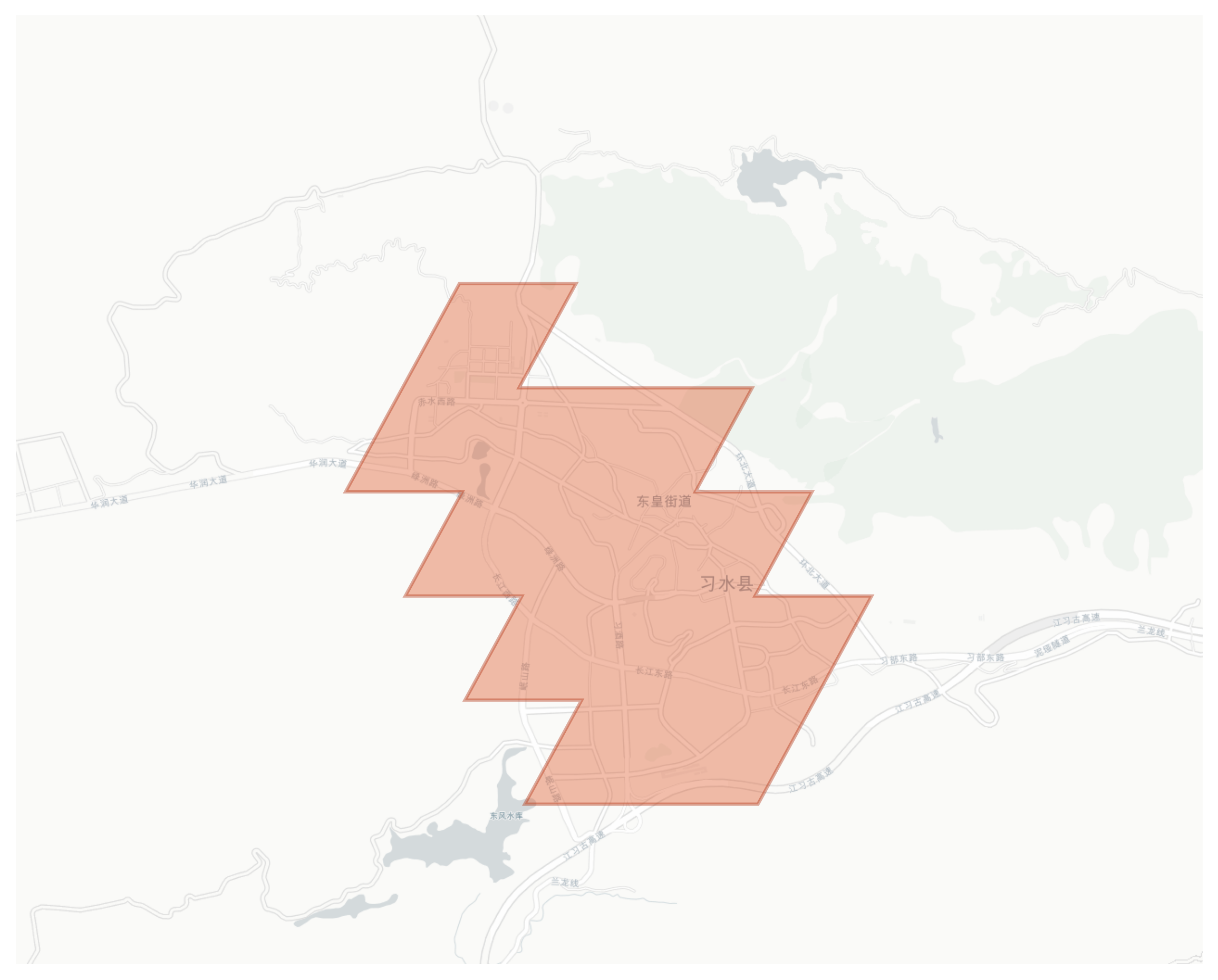 Xishui geographic map