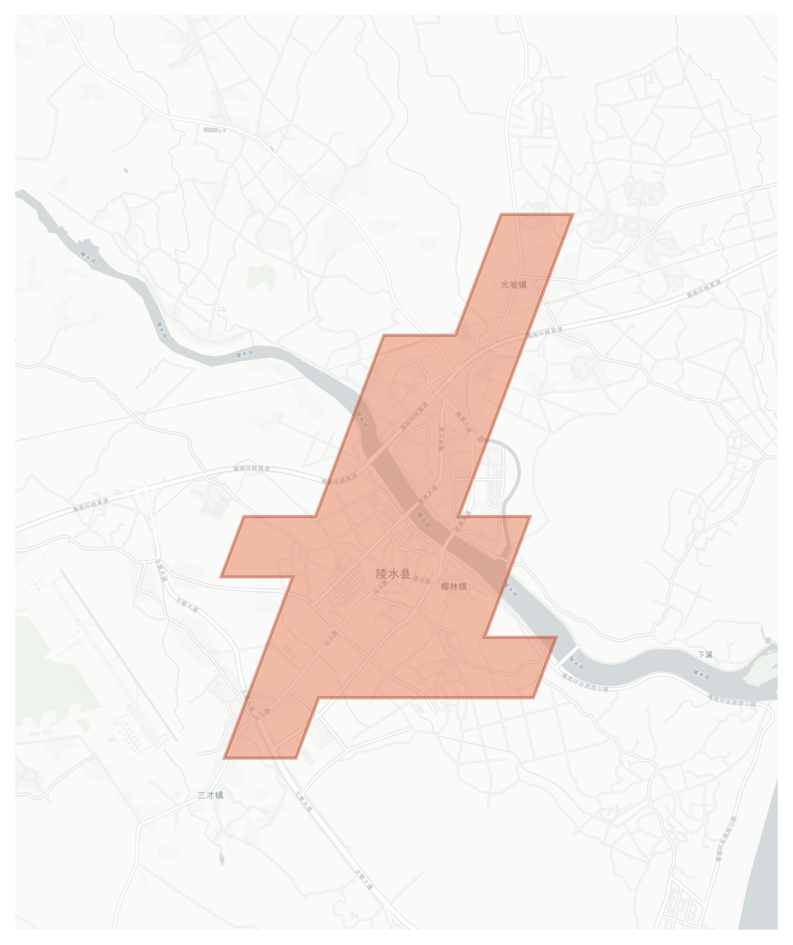 Lingshui Li Autonomous County geographic map