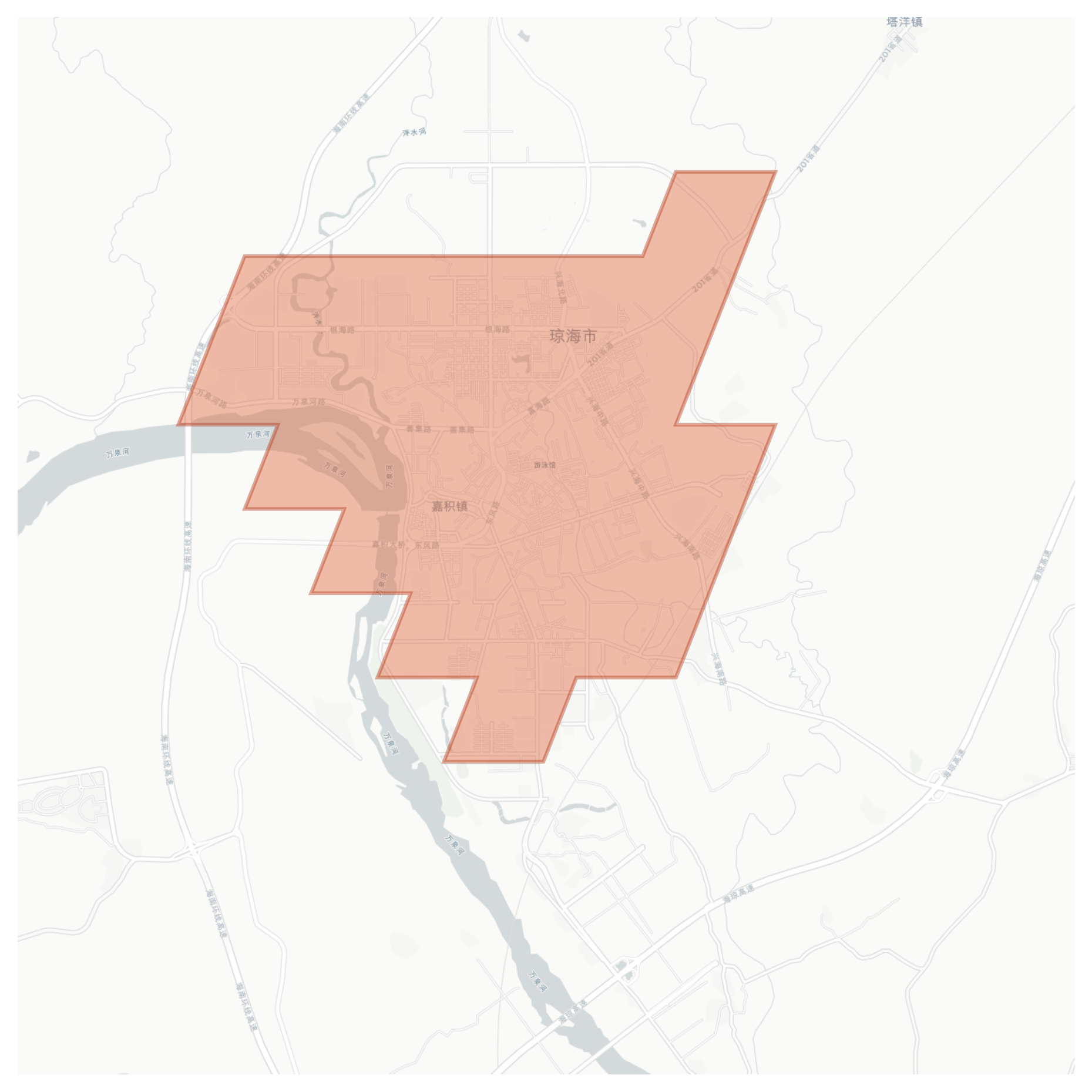 Qionghai geographic map