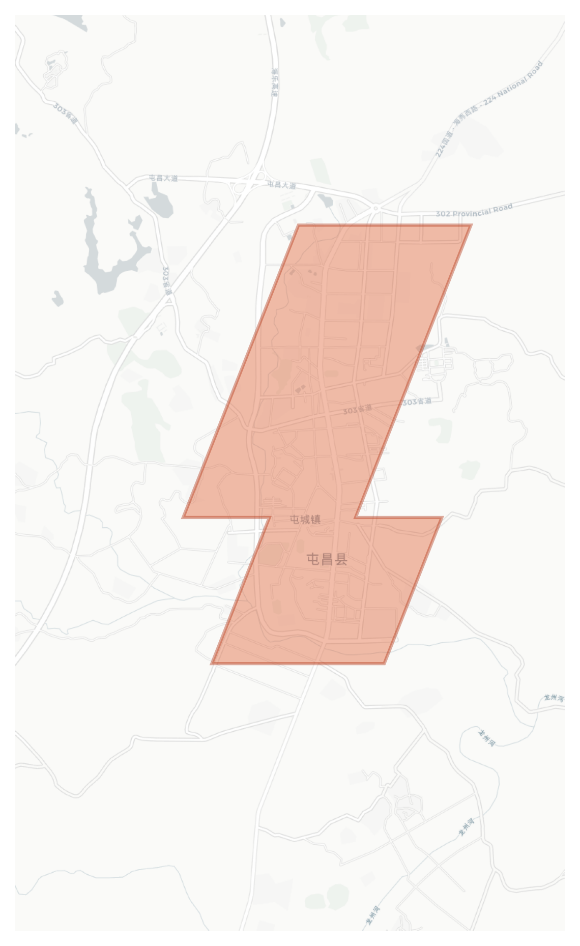 Tunchang County geographic map