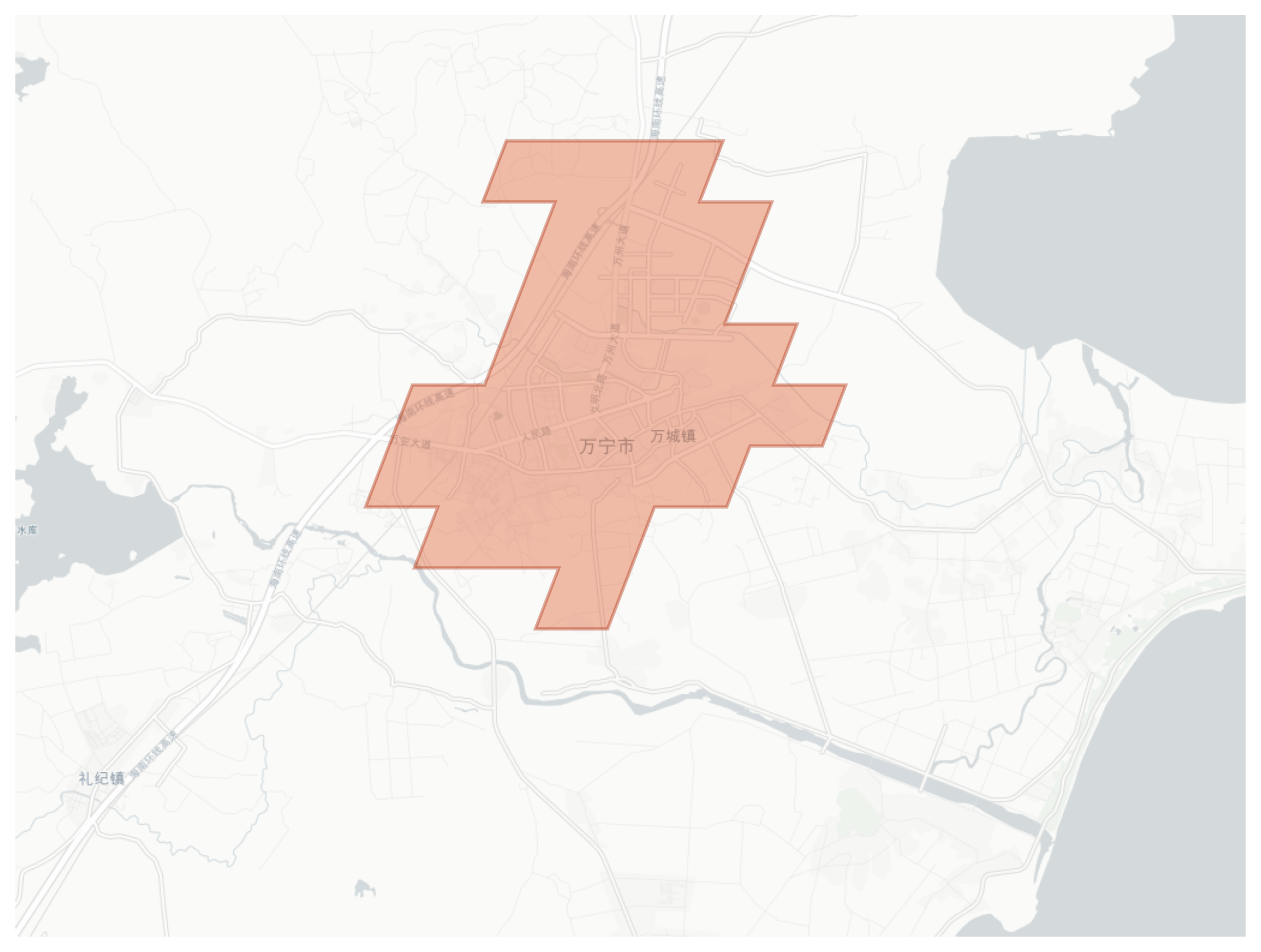 Wanning geographic map