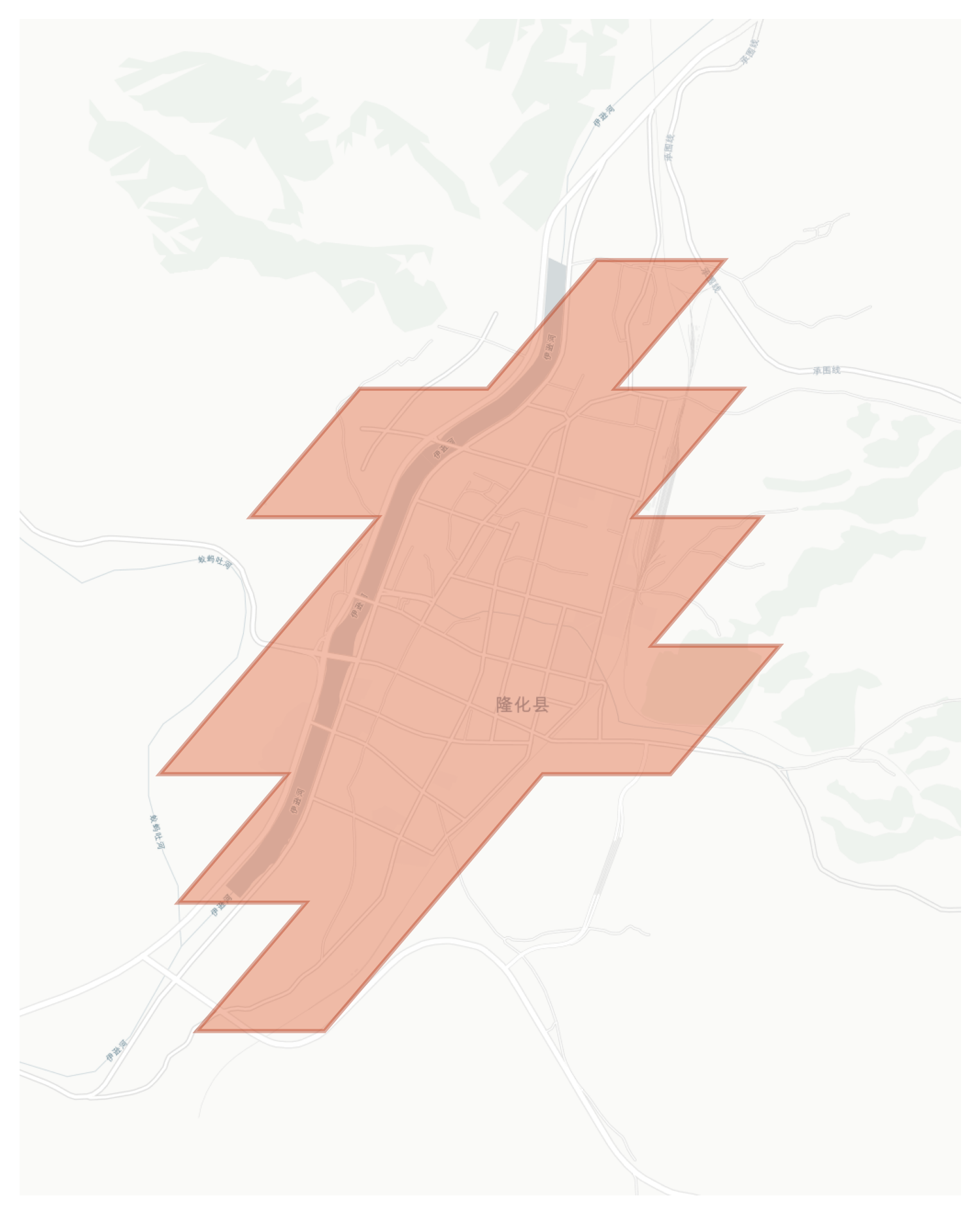 Anzhou geographic map