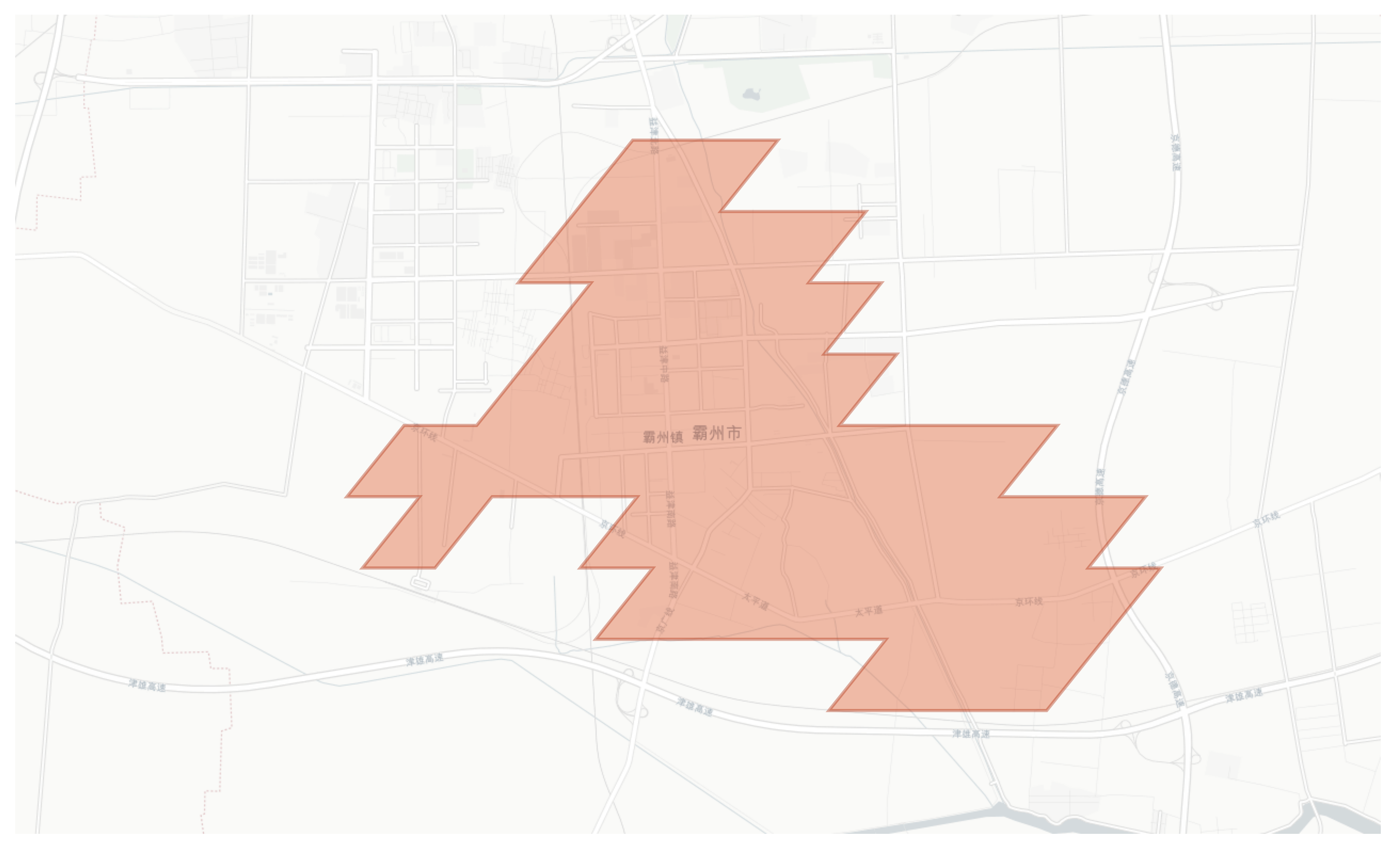 Bazhou geographic map