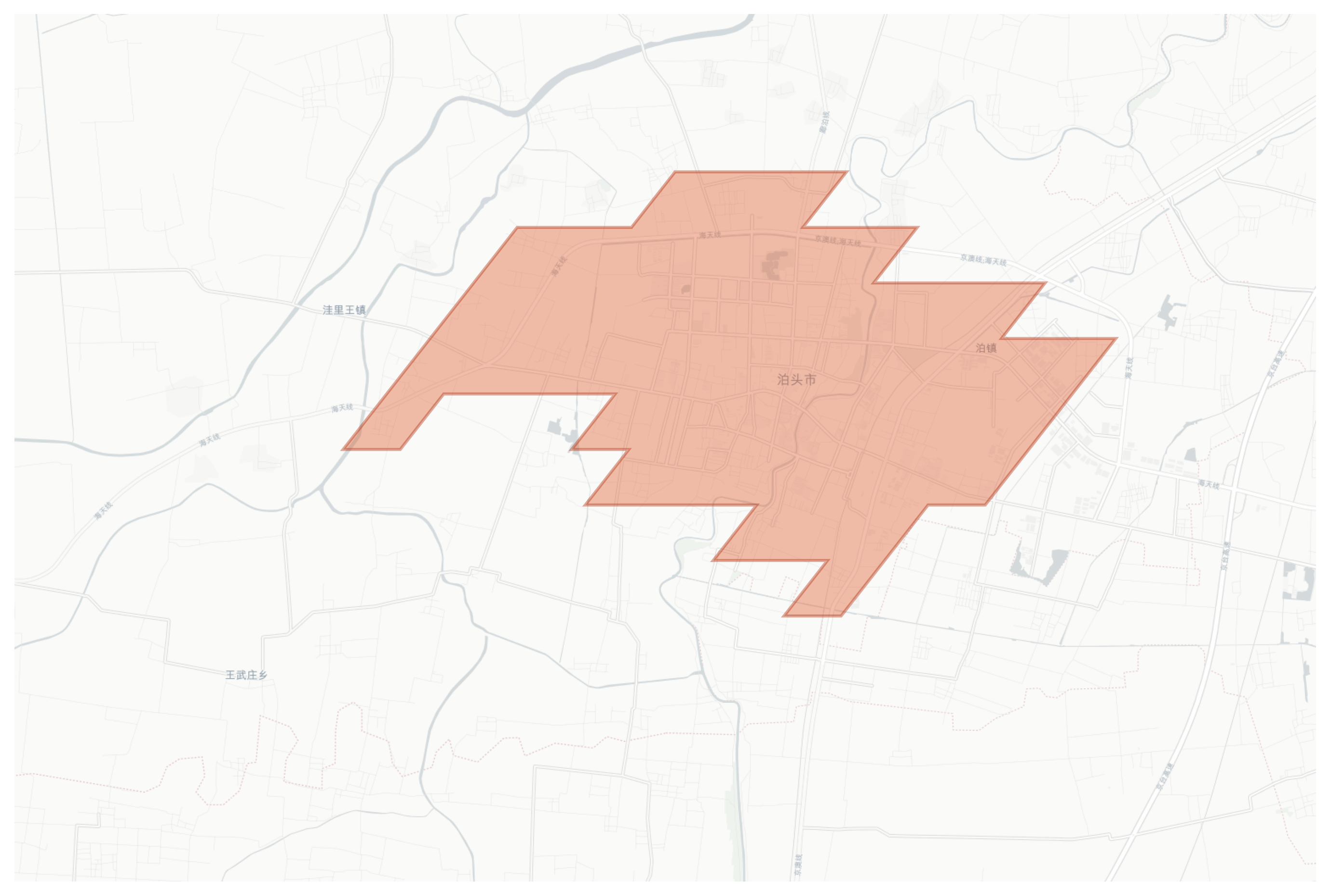 Botou geographic map