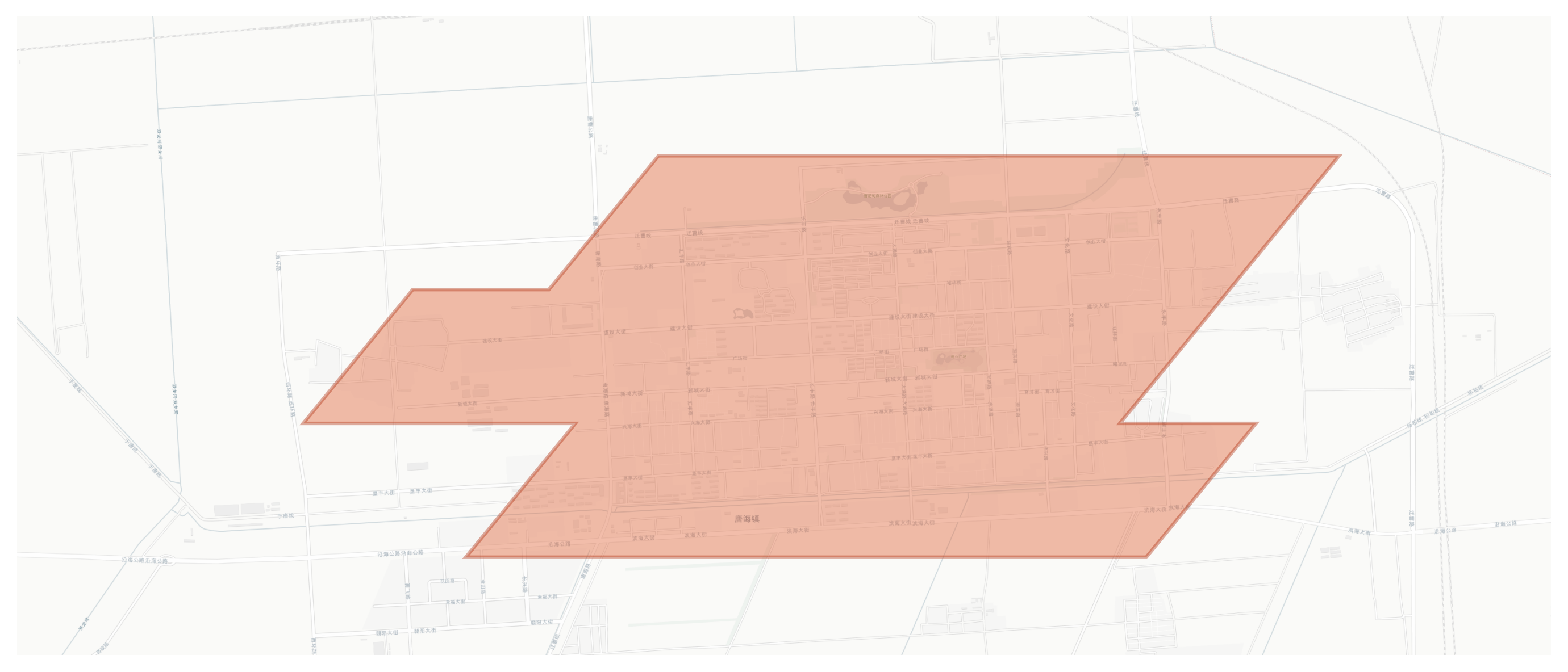 Caofeidian geographic map