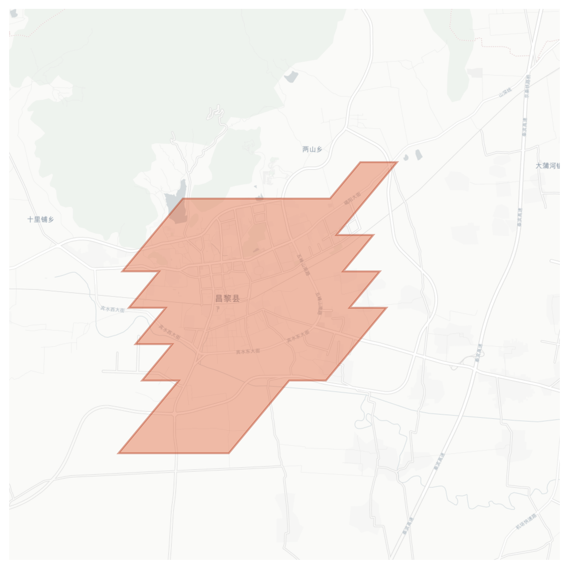 Changli geographic map