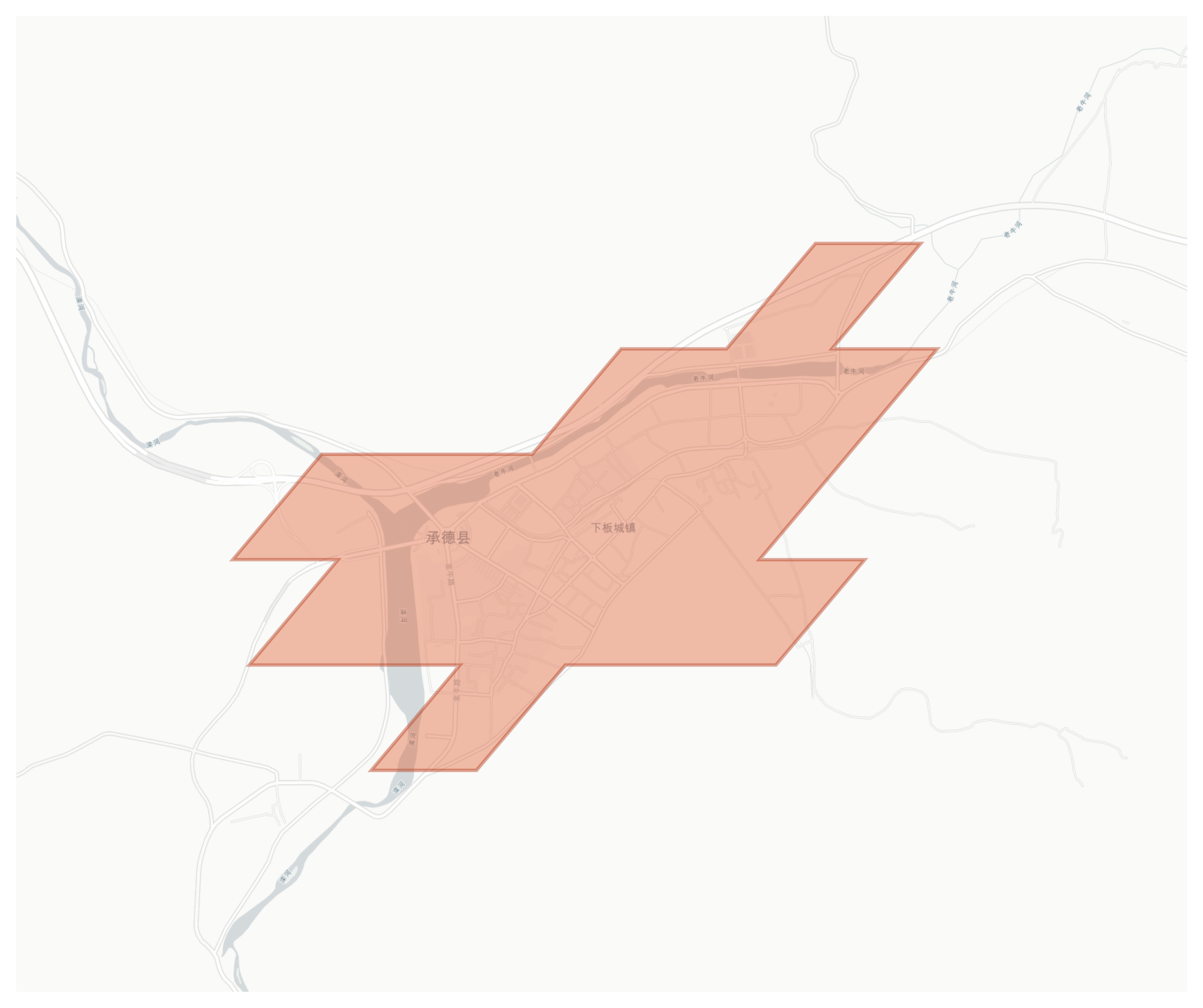 Chengde geographic map