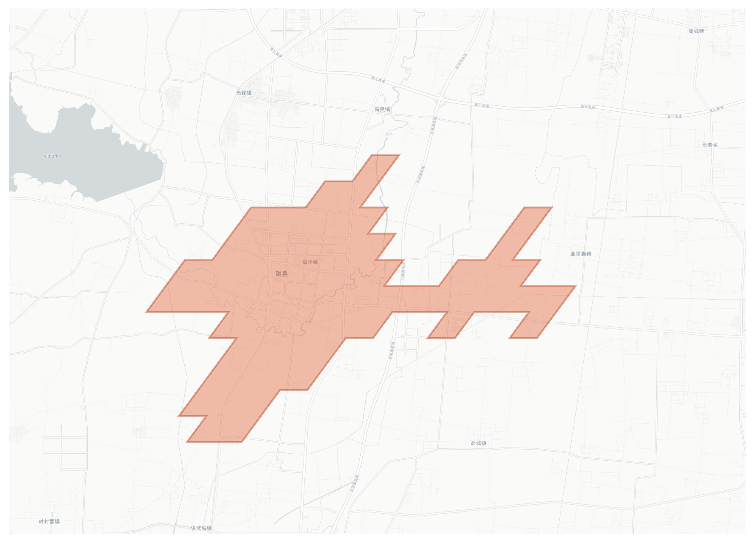 Cixian geographic map