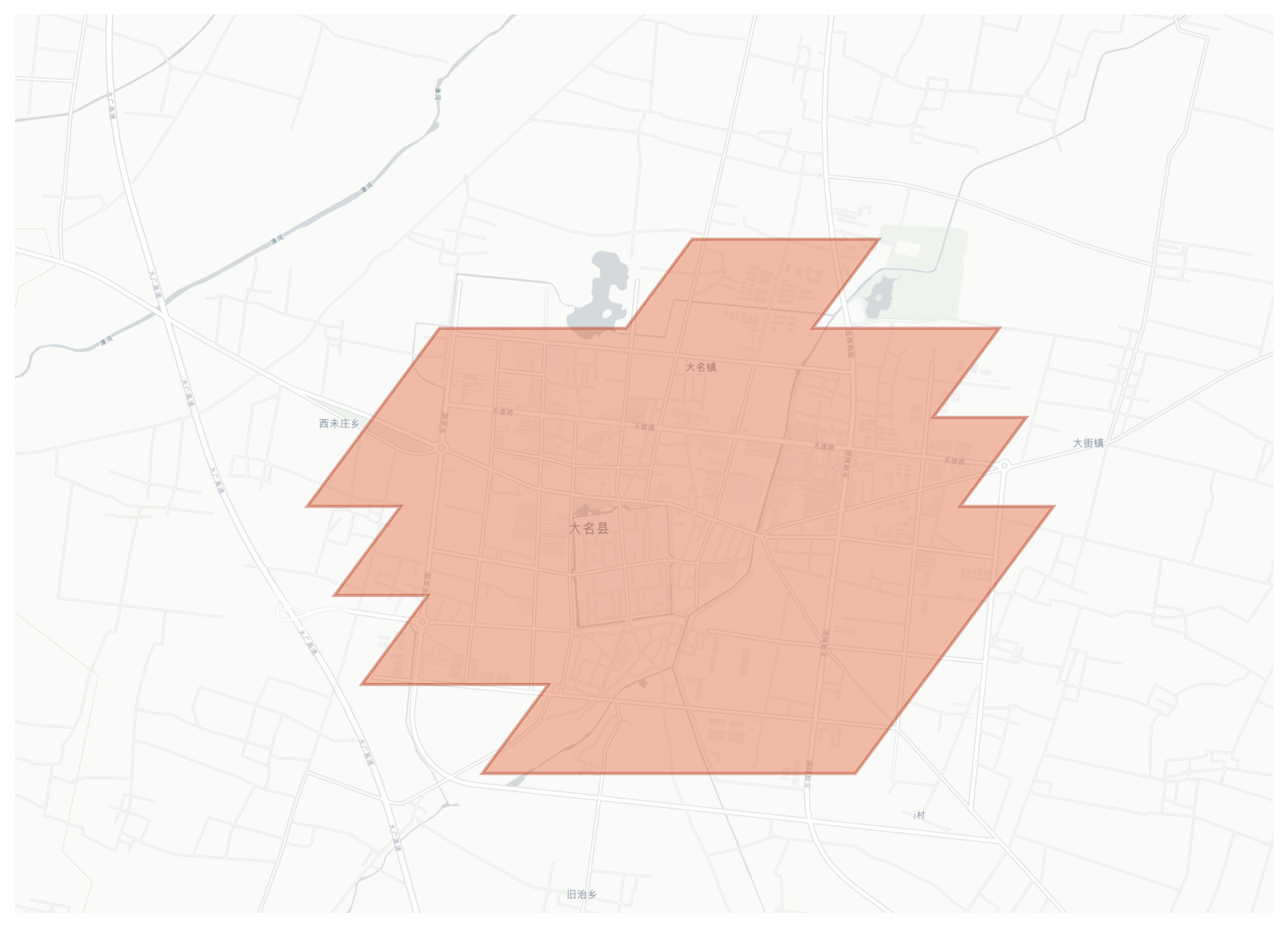 Daming geographic map