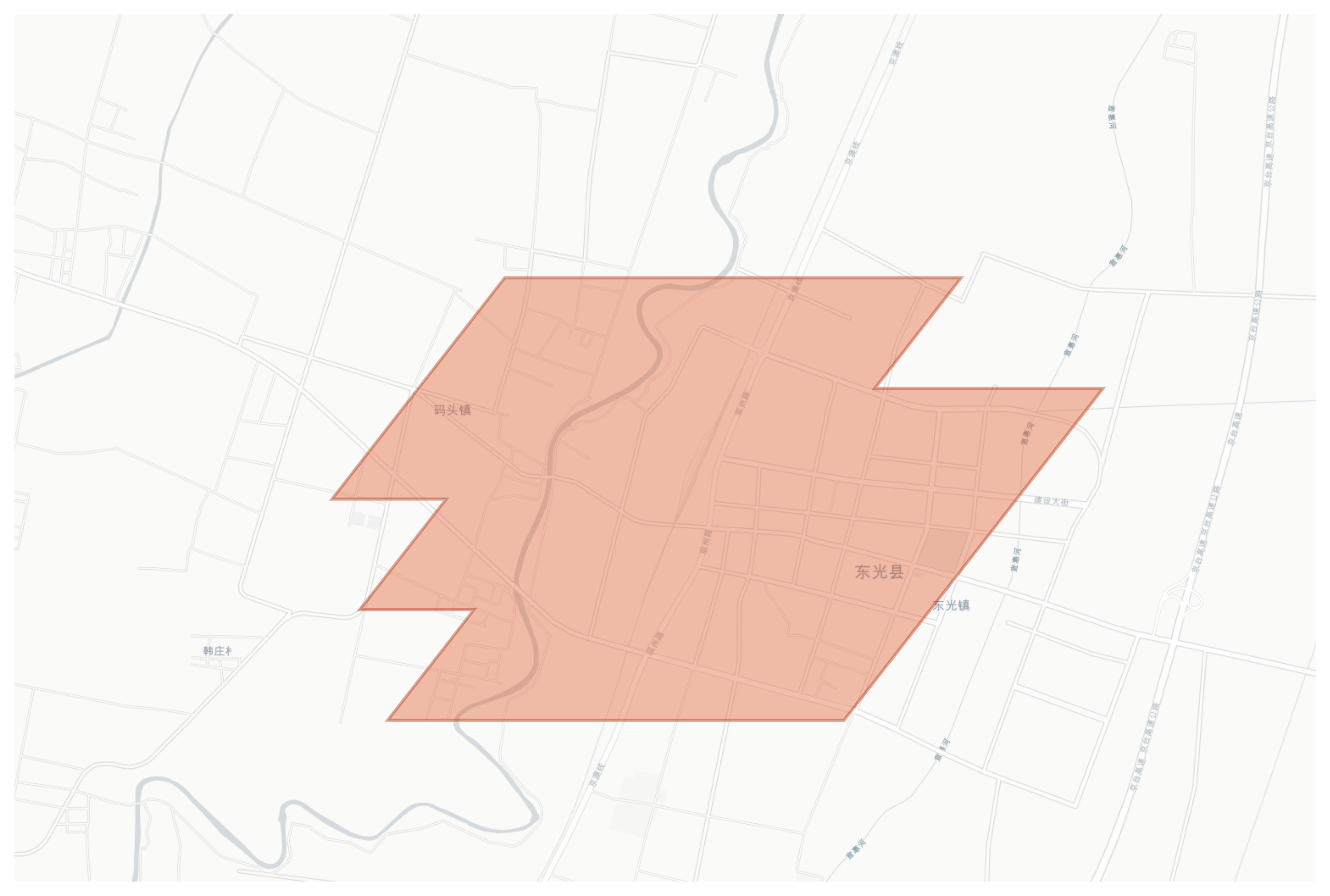 Dongguang geographic map