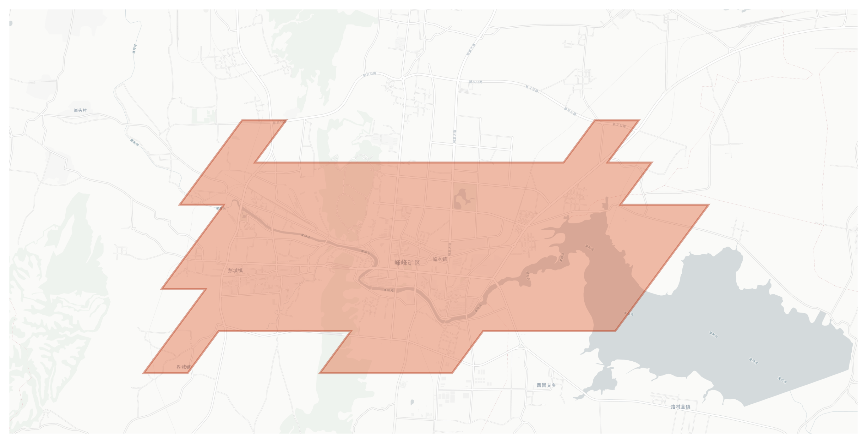 Fengfeng geographic map