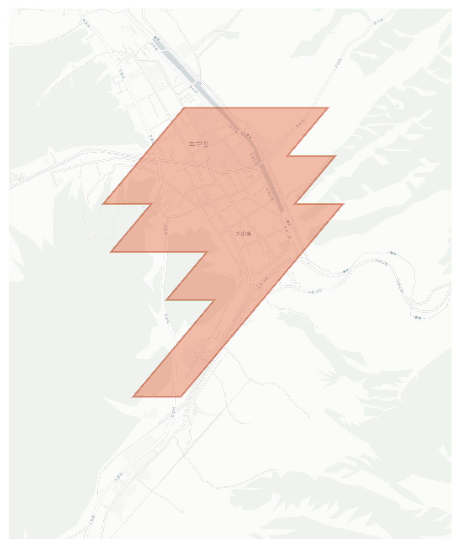Fengning geographic map