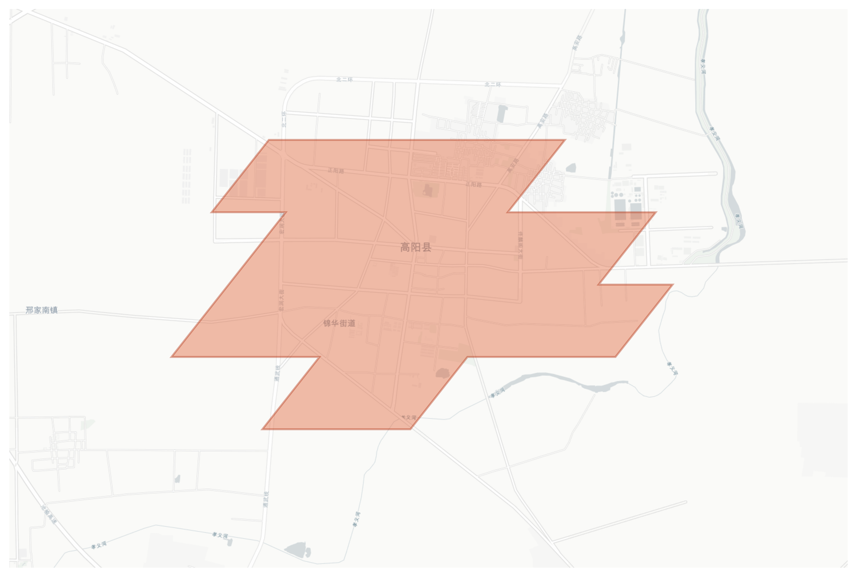 Gaoyang geographic map