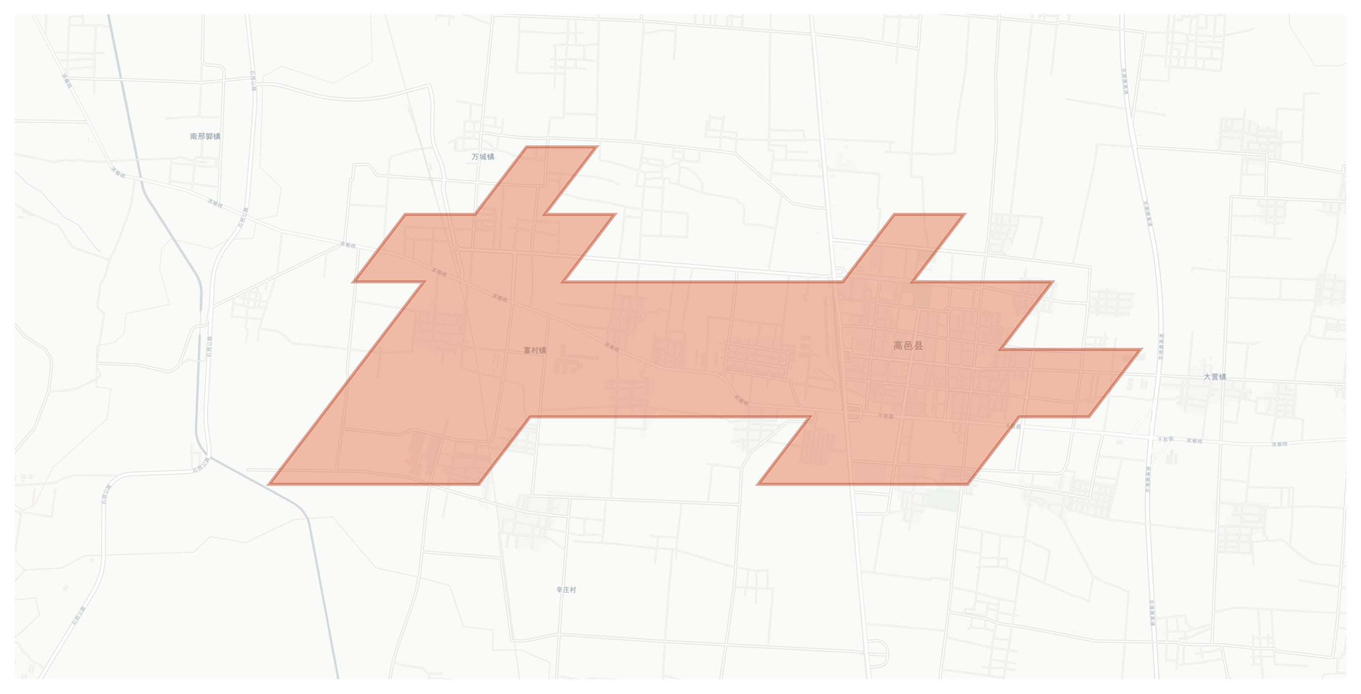 Gaoyi geographic map