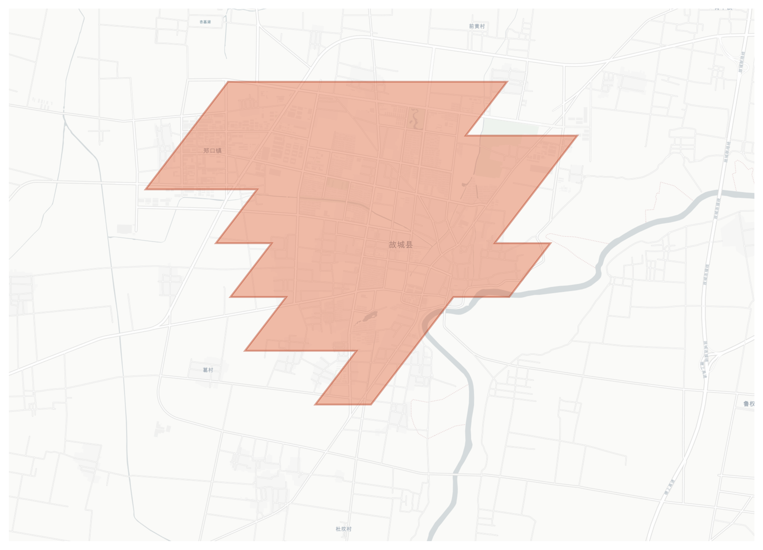 Gucheng geographic map