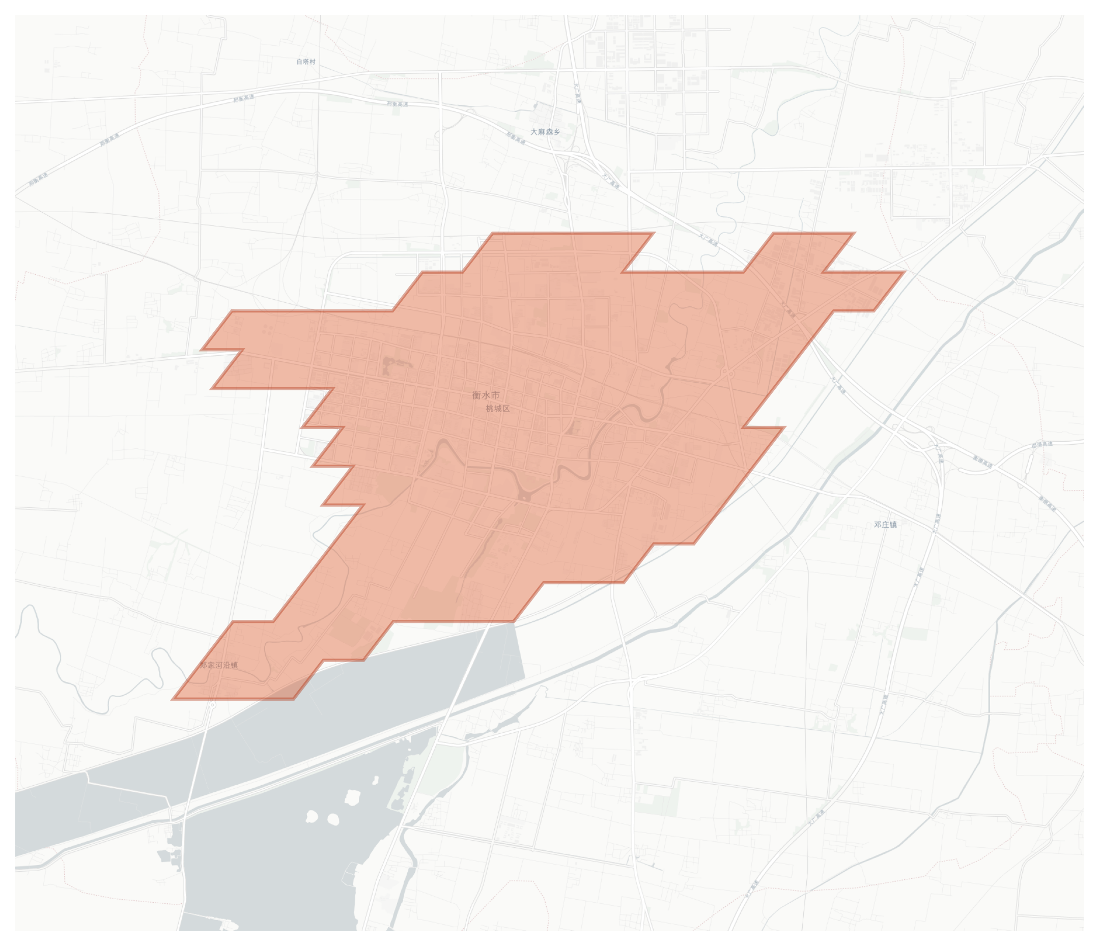 Hengshui geographic map