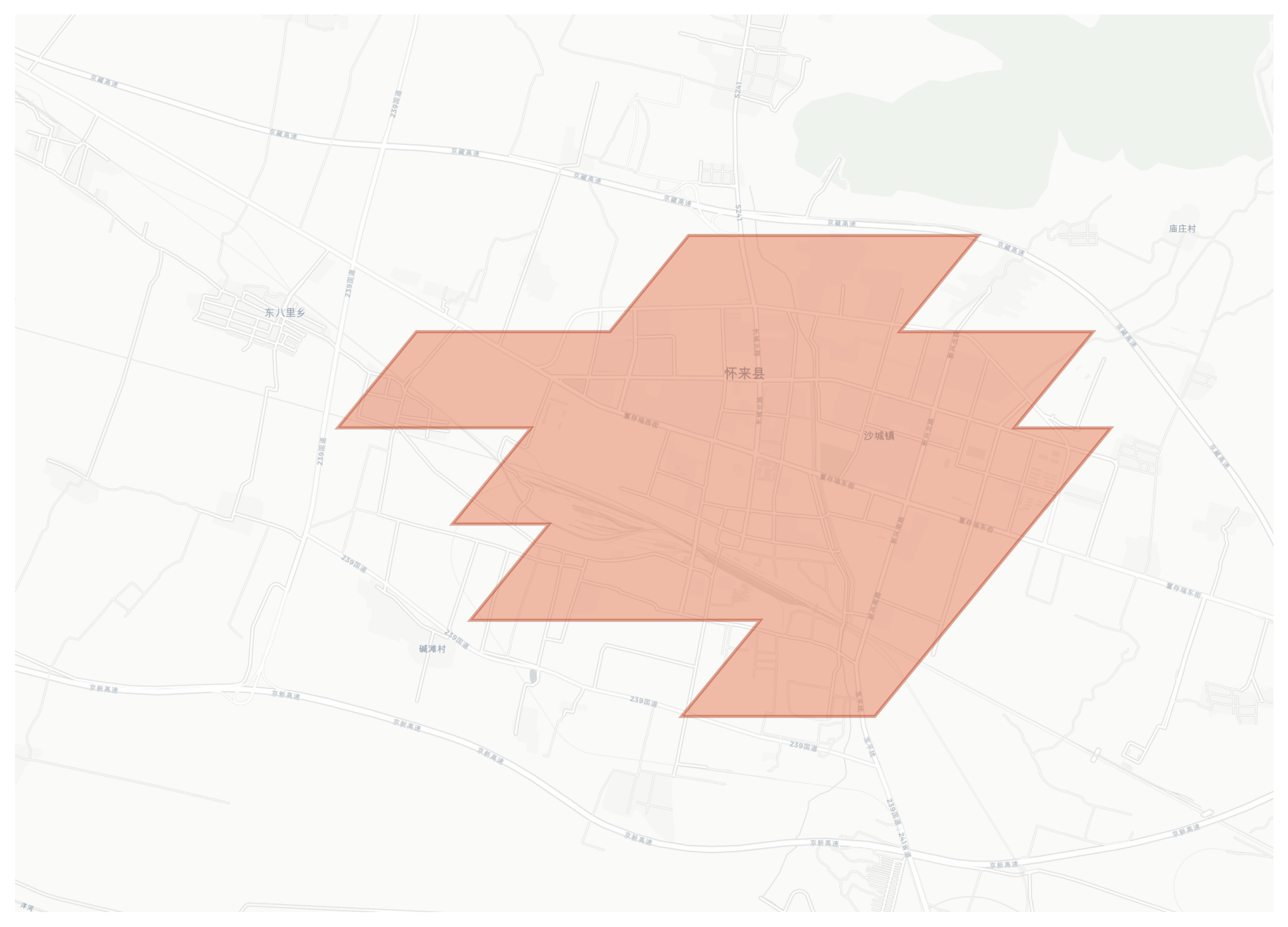 Huailai geographic map