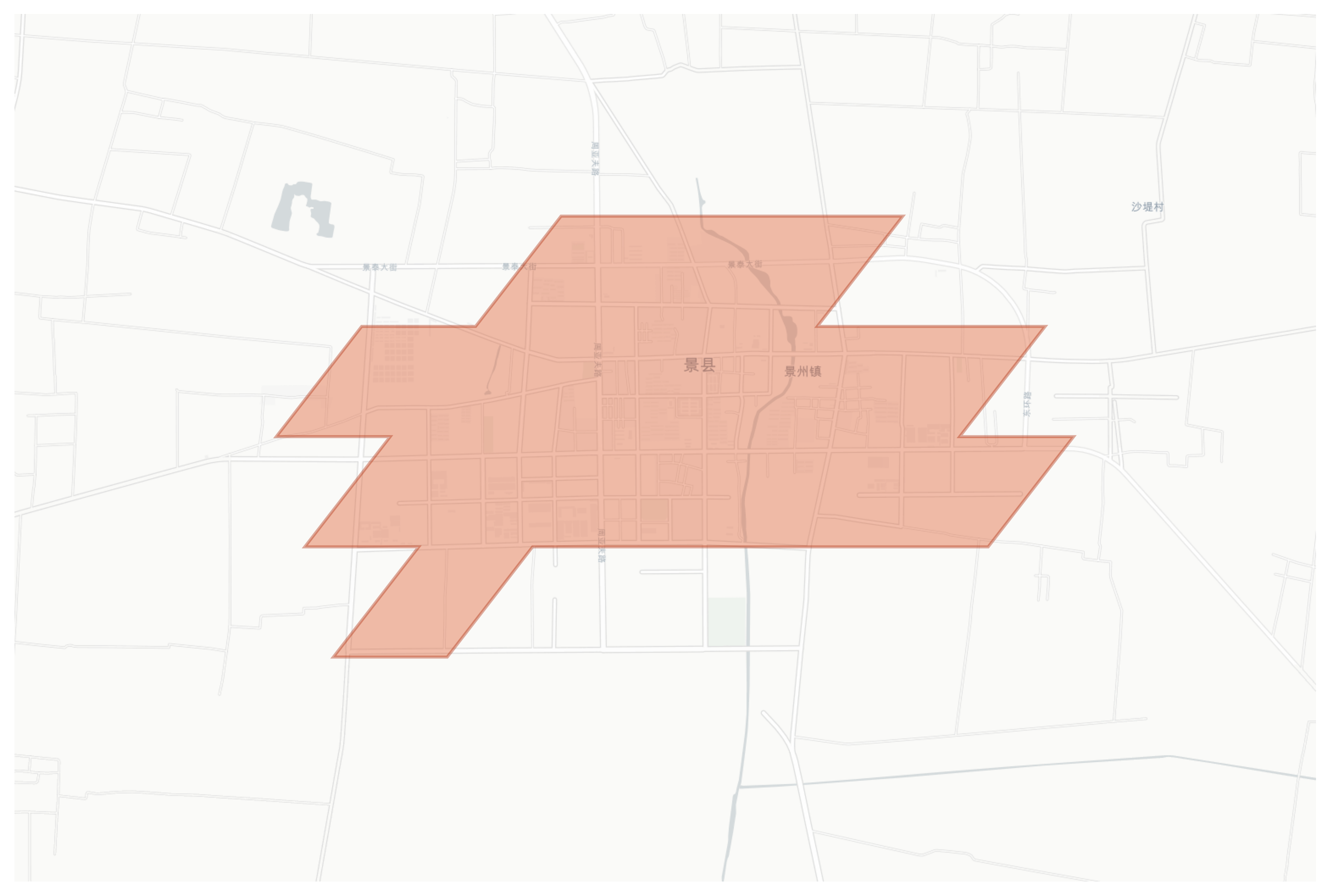Jingxian geographic map