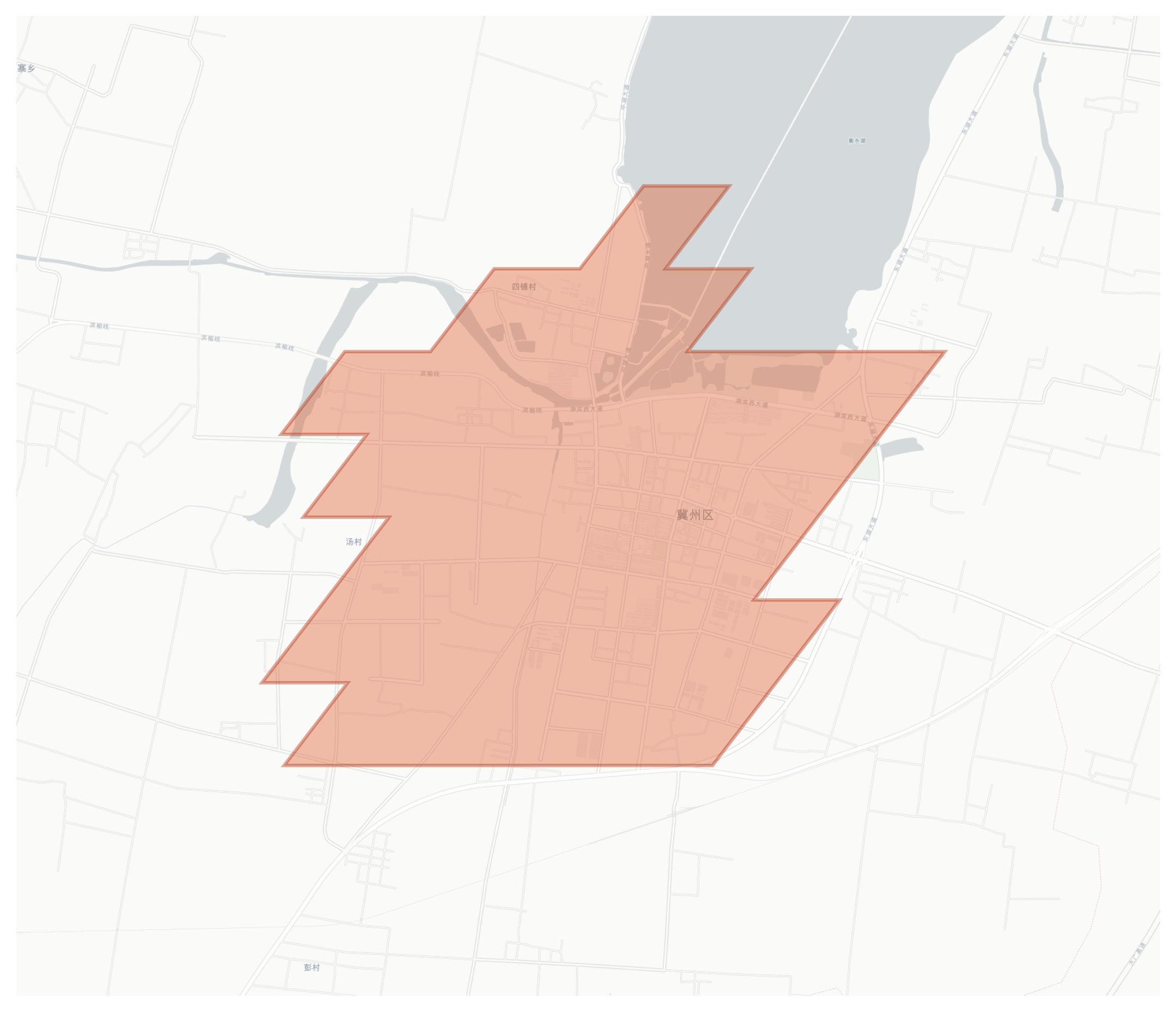 Jizhou geographic map