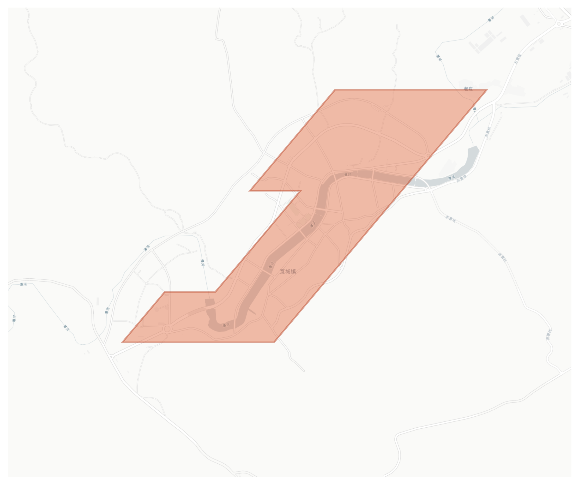 Kuancheng geographic map