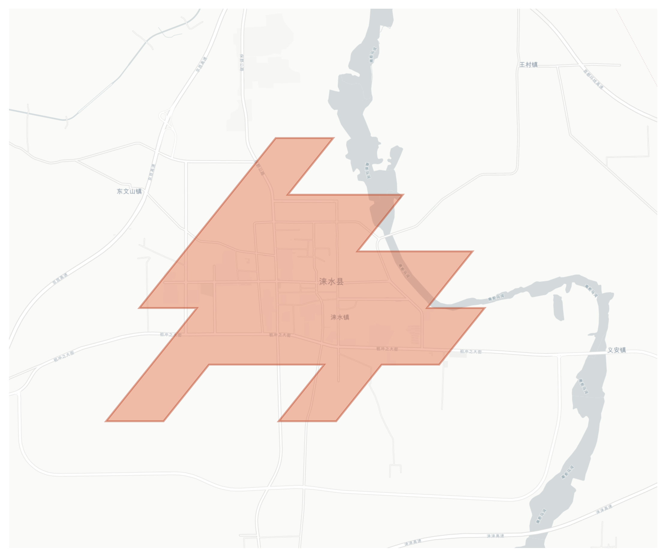 Laishui geographic map