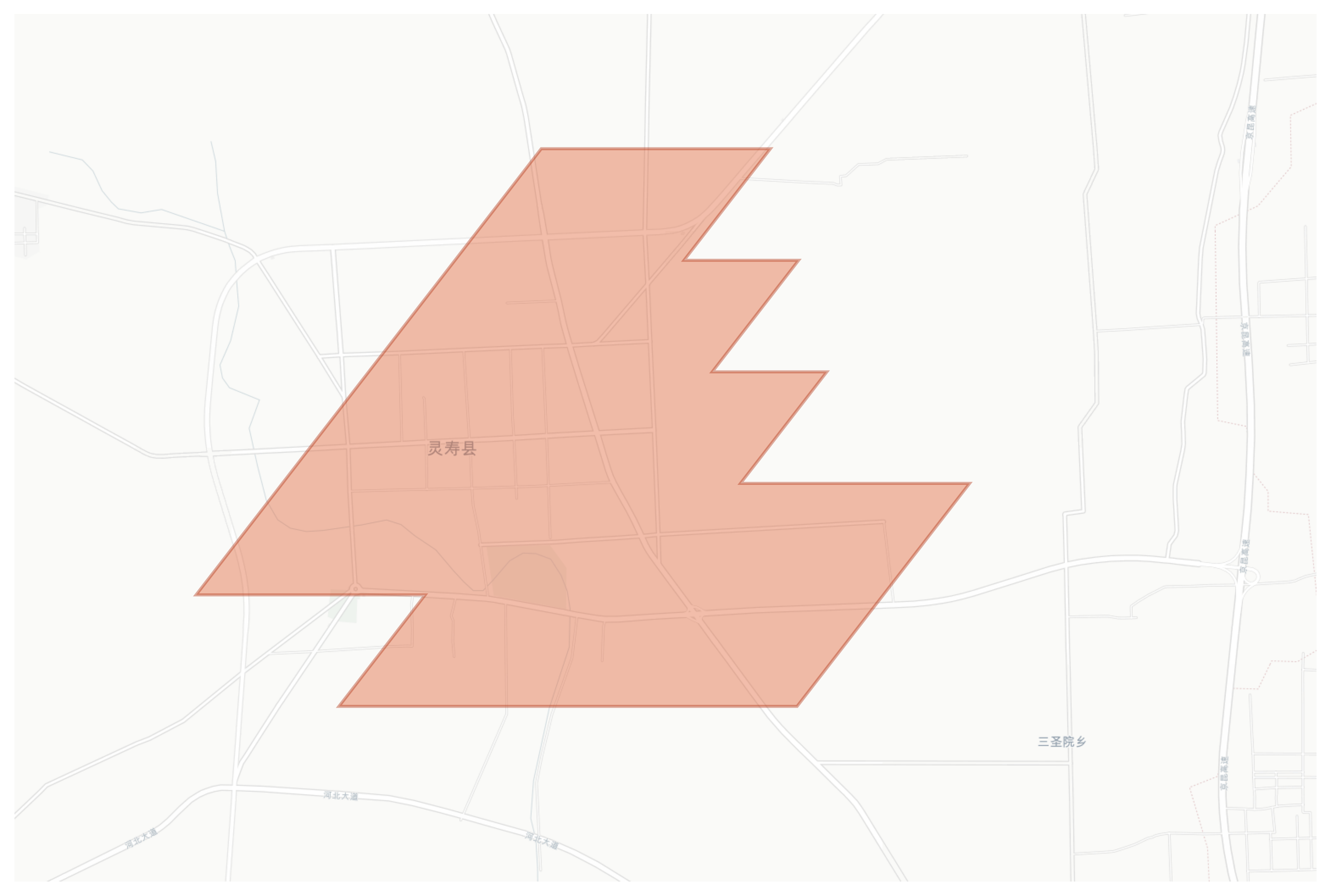 Lingshou geographic map
